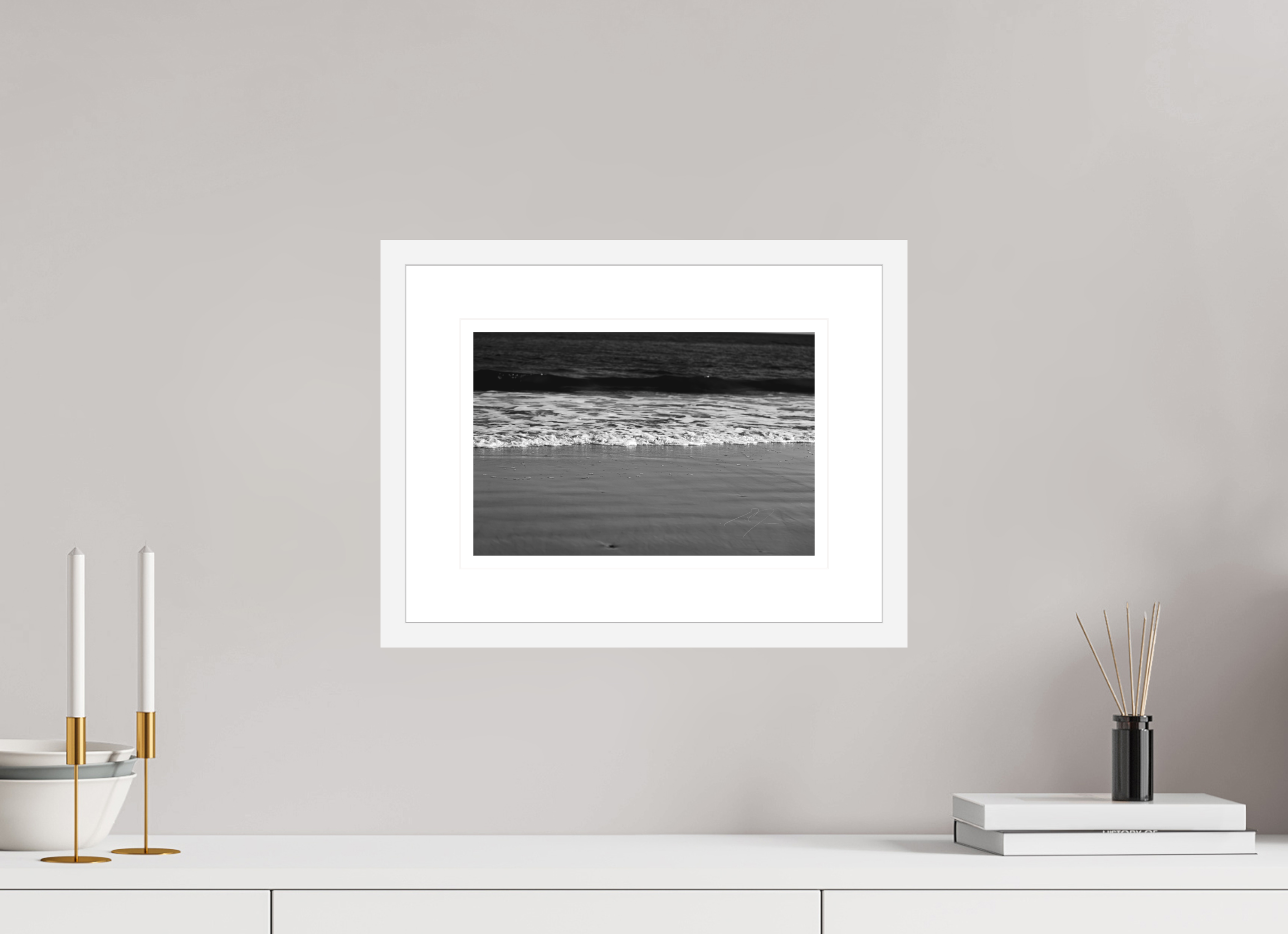12 x 8″, FRAME - SOLID WOOD [FUJIFLEX] COASTAL WAVE