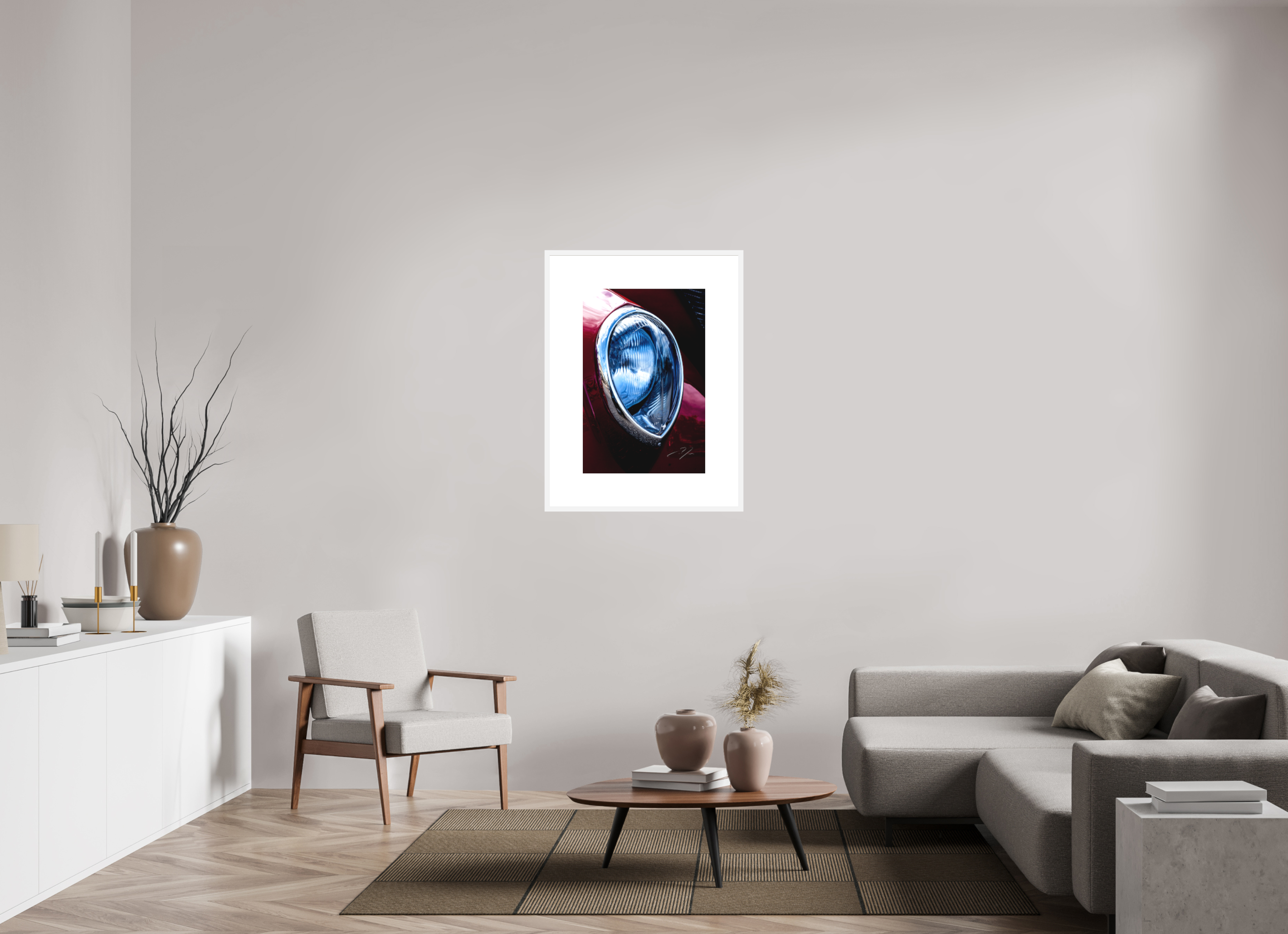 20 x 30″, FRAME SOLID WOOD [FUJI CRYSTAL DP II MATTE FLOAT GLASS] 1937 FORD, No.2