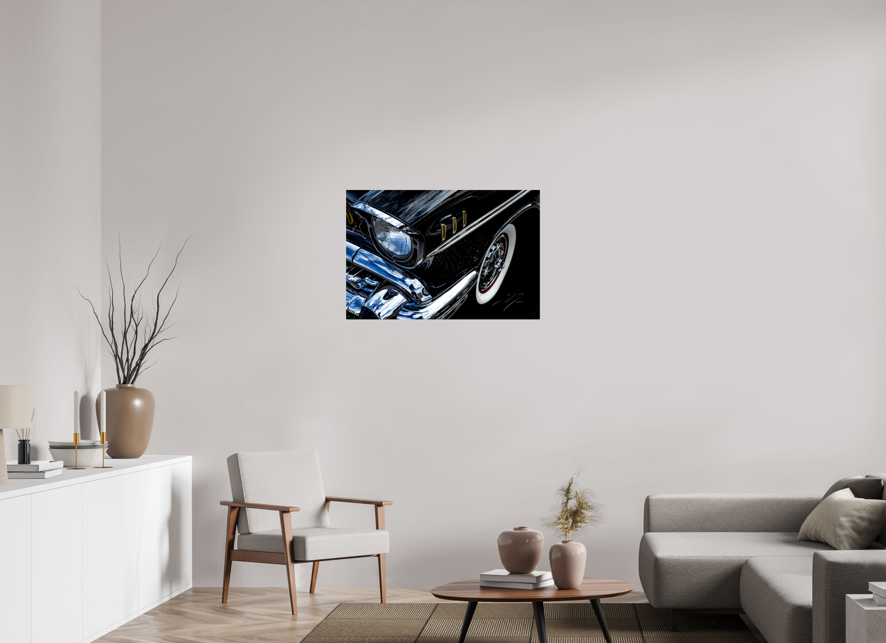 36 x 24″, PRINT ONLY [FUJI CRYSTAL DP II] 1957 CHEVY BEL AIR, No.4