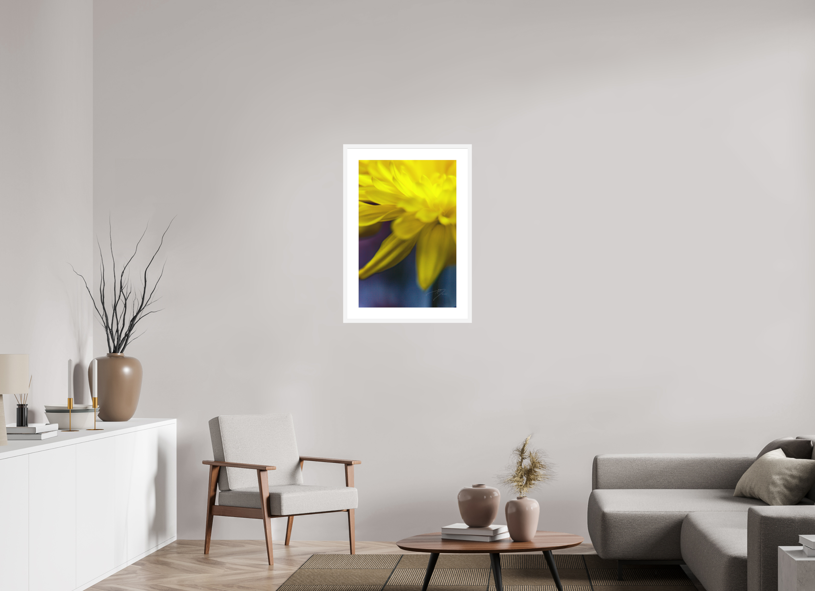 20 x 30″, FRAME - SOLID WOOD [FUJIFLEX] EDGE OF FALLING