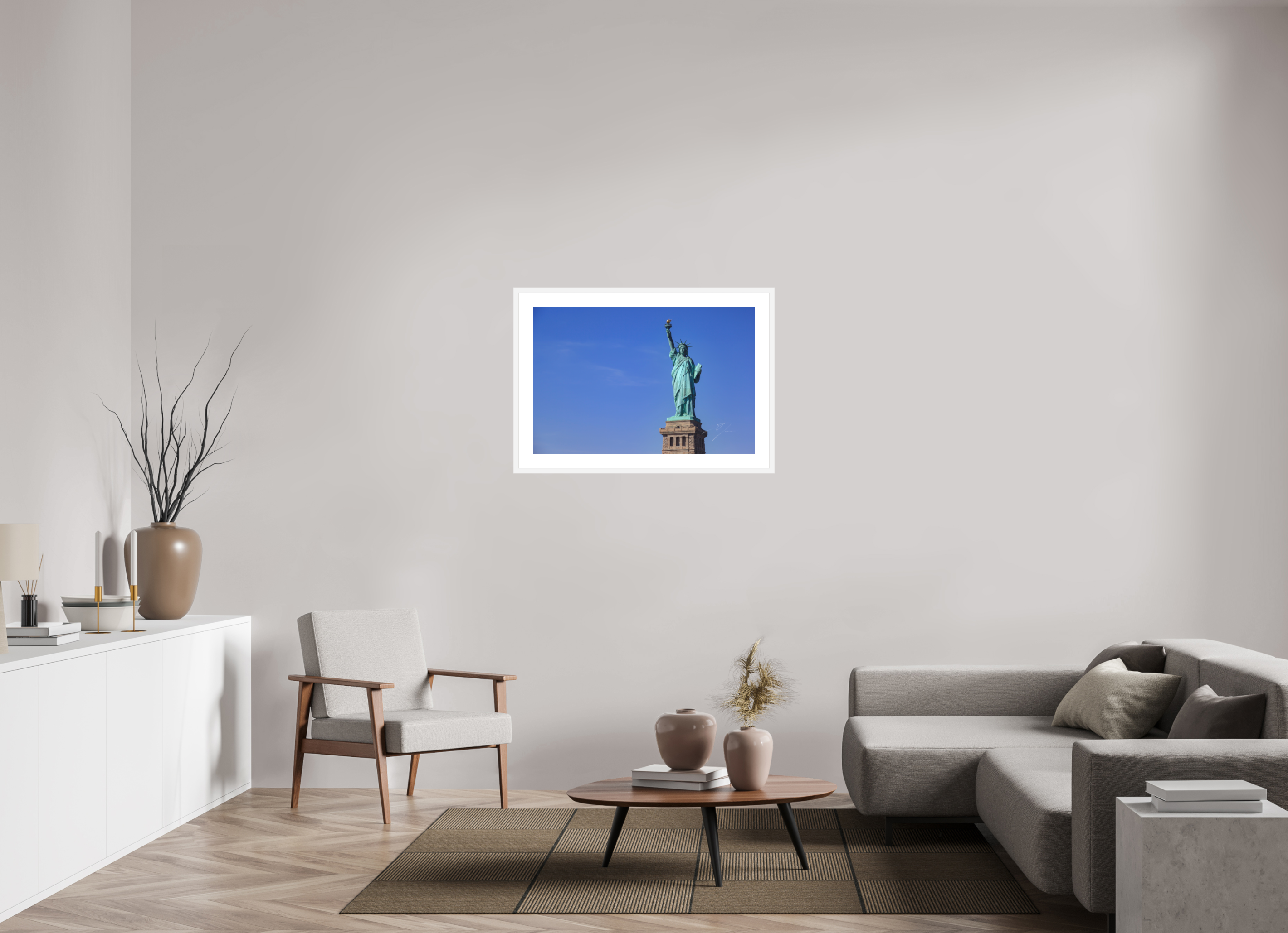 36 x 24″, FRAME - SOLID WOOD [FUJIFLEX] THE STATUE OF LIBERTY