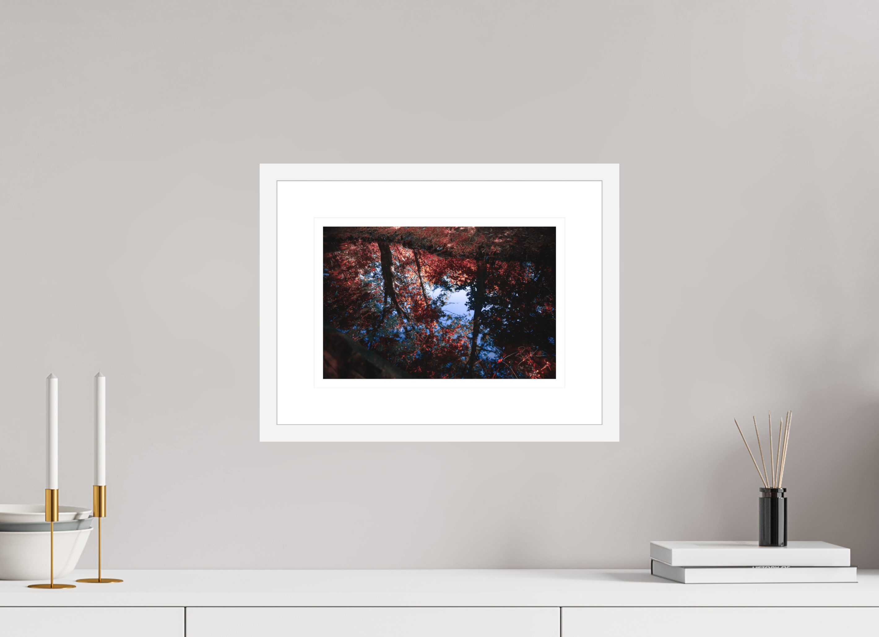 12 x 8″, FRAME - SOLID WOOD [FUJIFLEX] NATURE'S REFLECTION