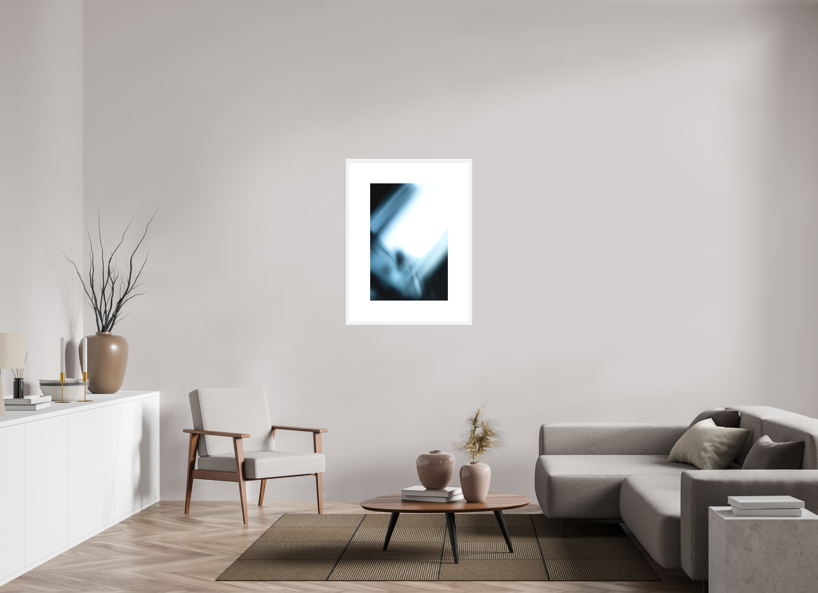 20 x 30″, FRAME SOLID WOOD [FUJIFLEX HIGH GLOSS MATTE FLOAT GLASS] QUARANTINE, No.12