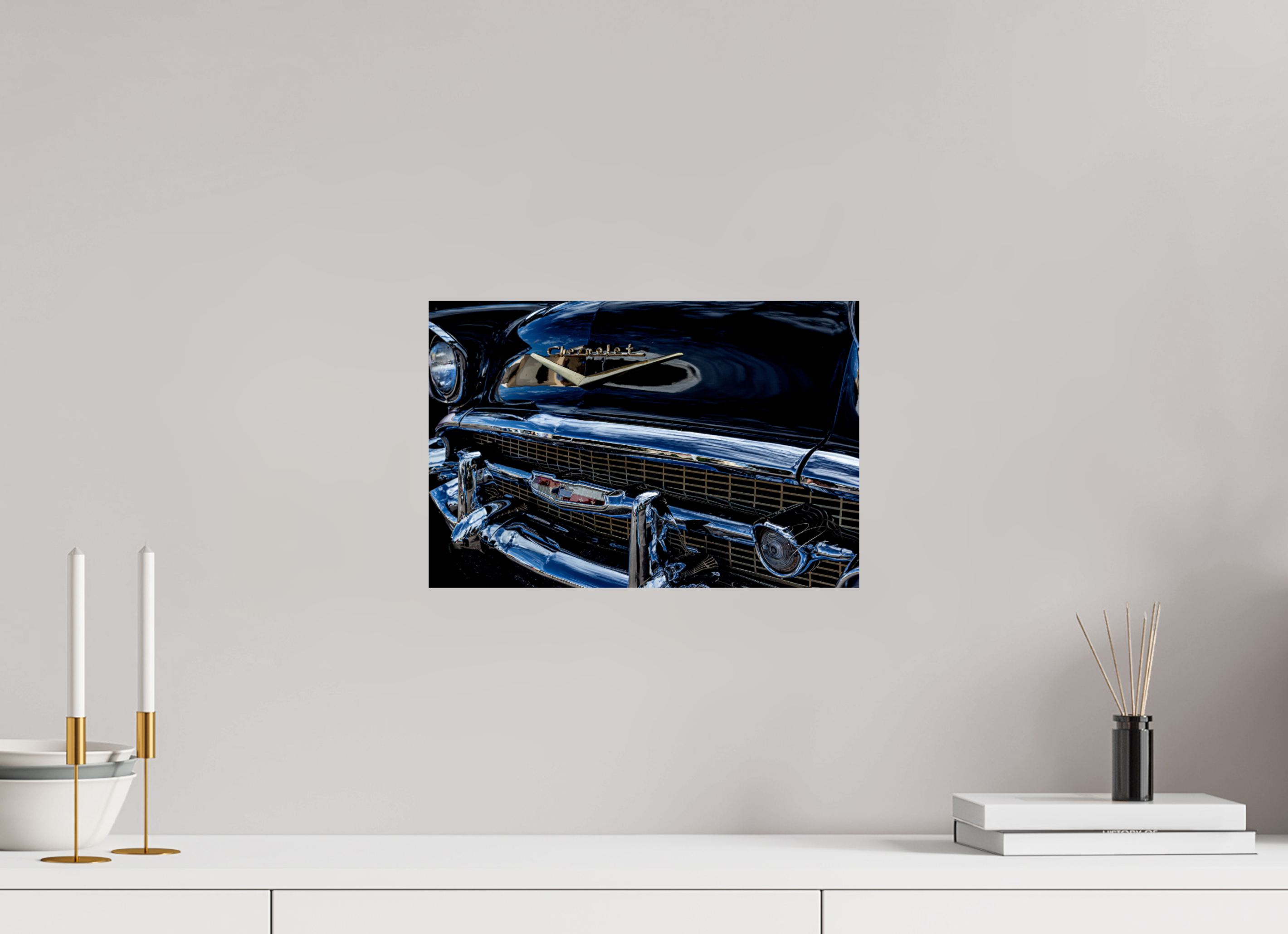 15 x 10″, PRINT ONLY [FUJI CRYSTAL DP II] 1957 CHEVY BEL AIR, No.3