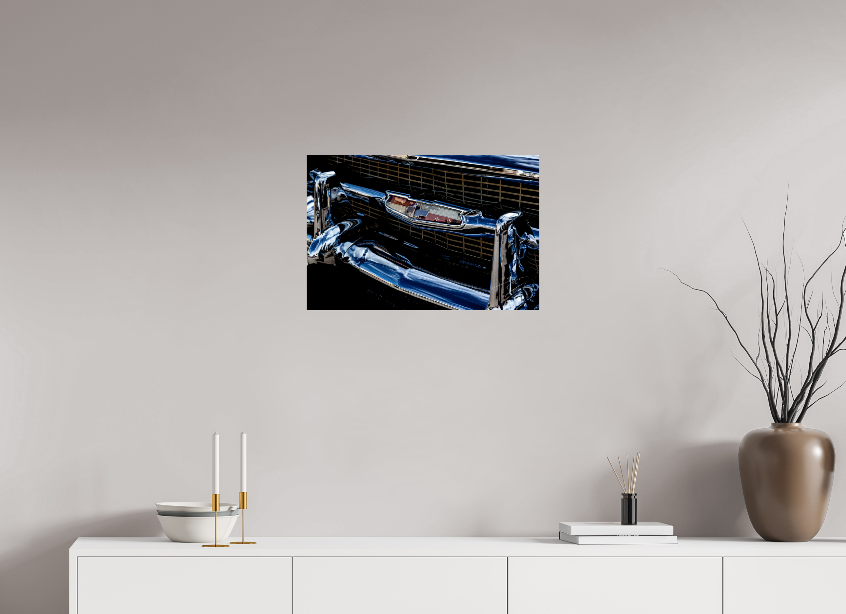 24 x 16″, PRINT ONLY [FUJI CRYSTAL DP II] 1957 CHEVY BEL AIR, No.2