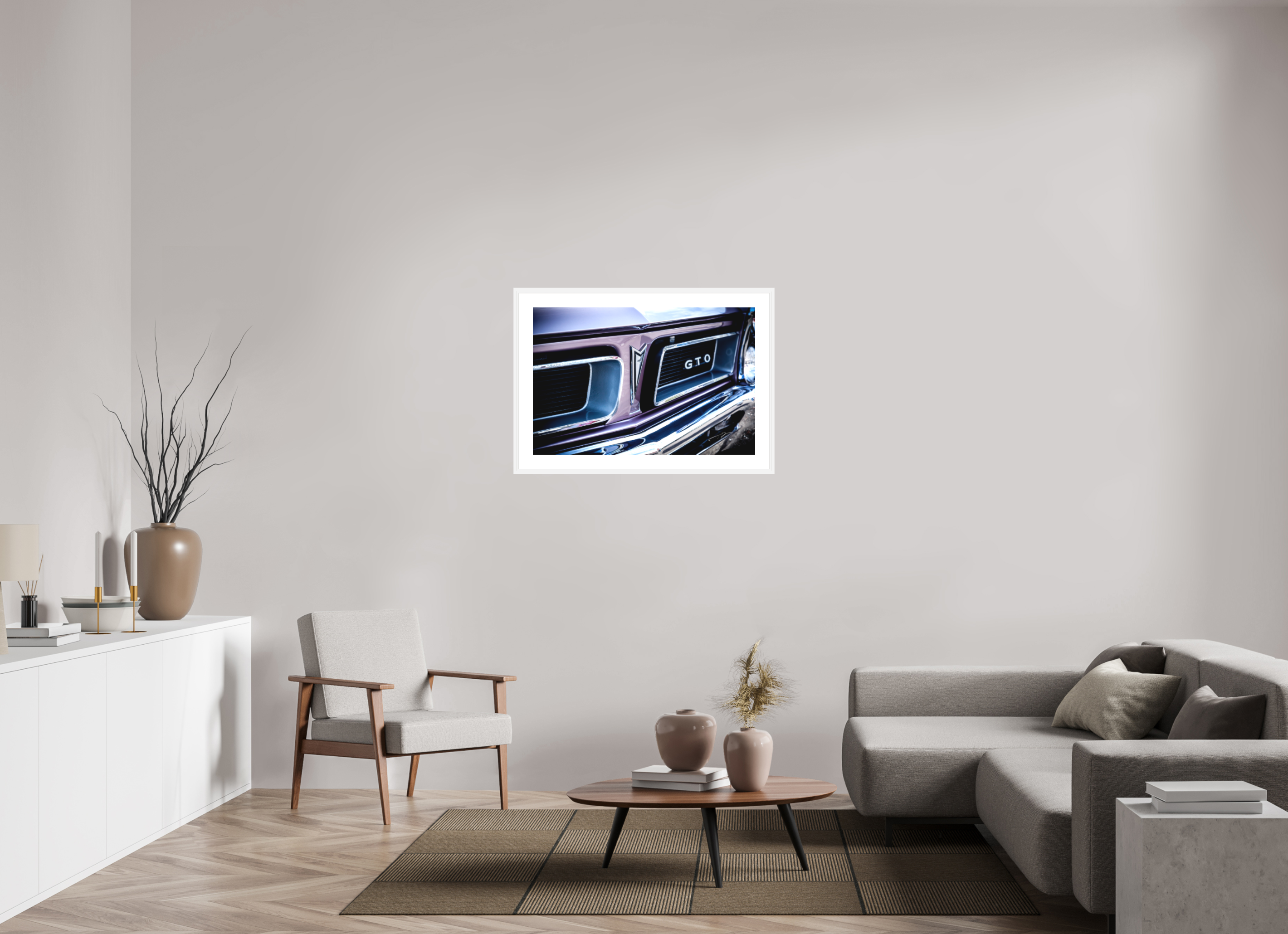 36 x 24″, FRAME - SOLID WOOD [FUJIFLEX] 1965 PONTIAC GTO, No.2