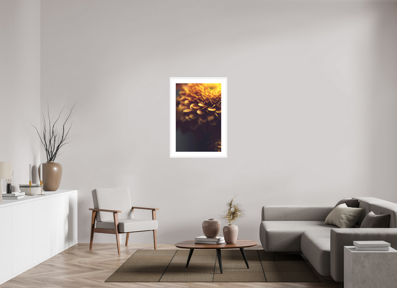 24 x 36″, FRAME - SOLID WOOD [FUJIFLEX] RUSTIC PETALS