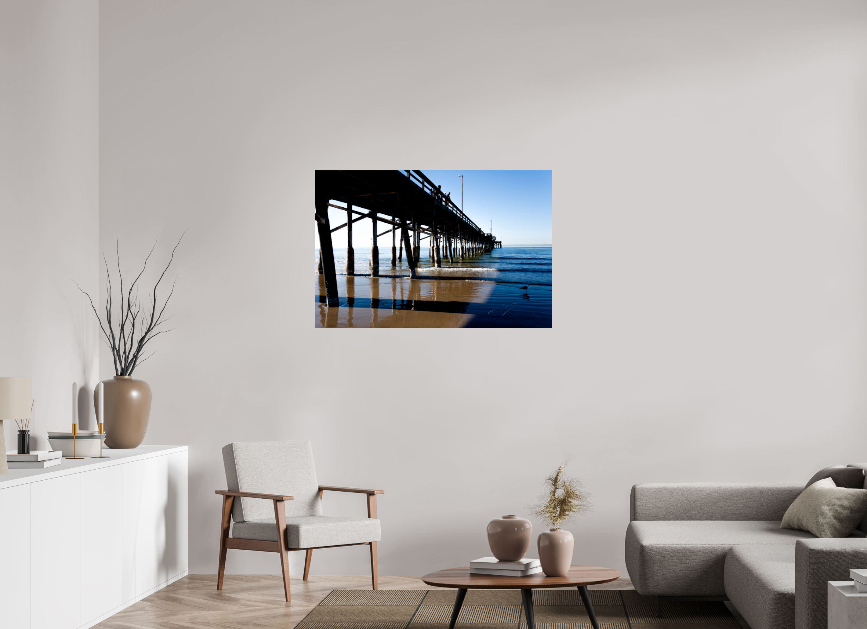 45 x 30″, PRINT ONLY [FUJI CRYSTAL DP II] ALONG THE PIER