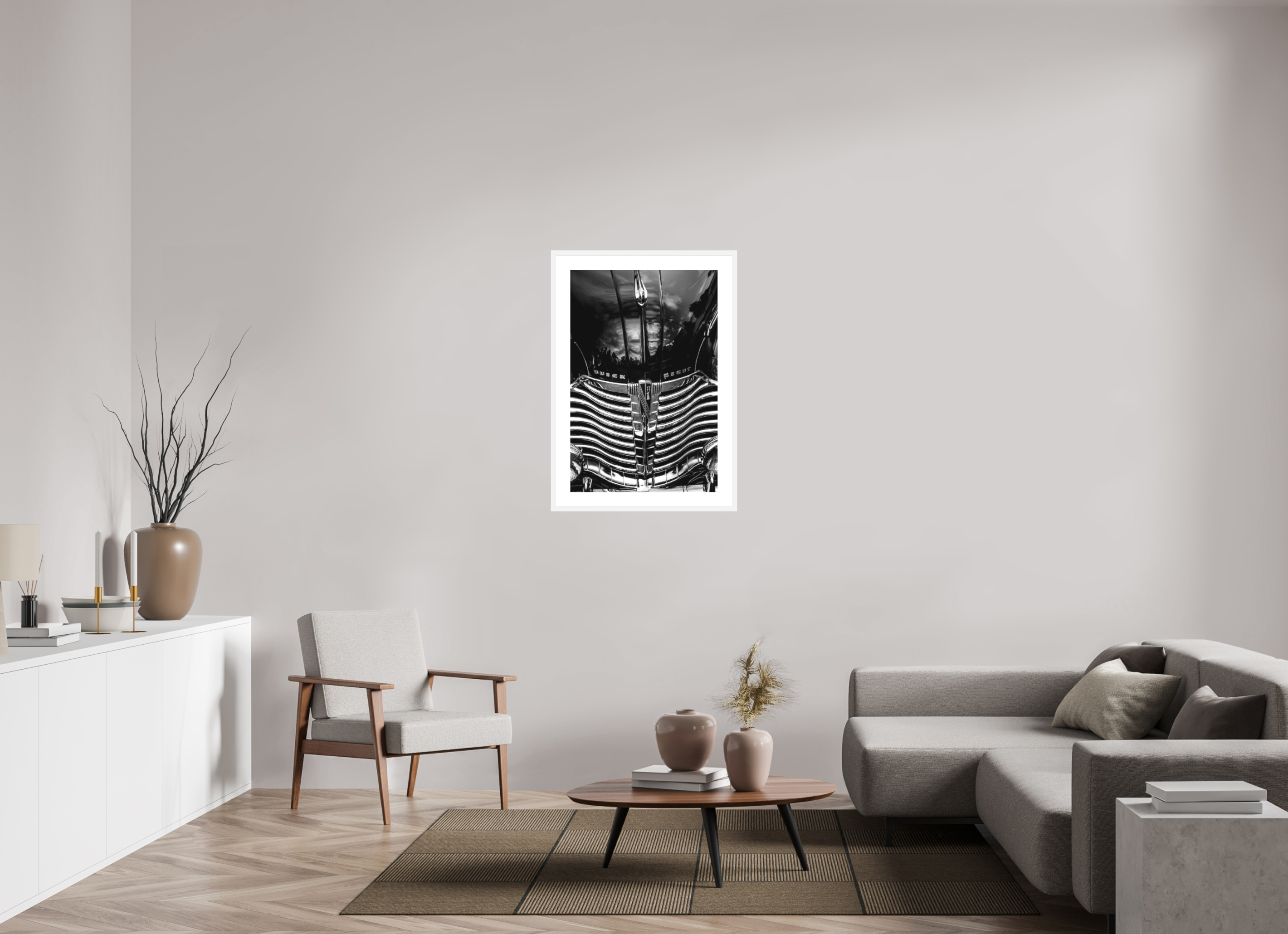 24 x 36″, FRAME - SOLID WOOD [FUJIFLEX] 1941 BUICK EIGHT
