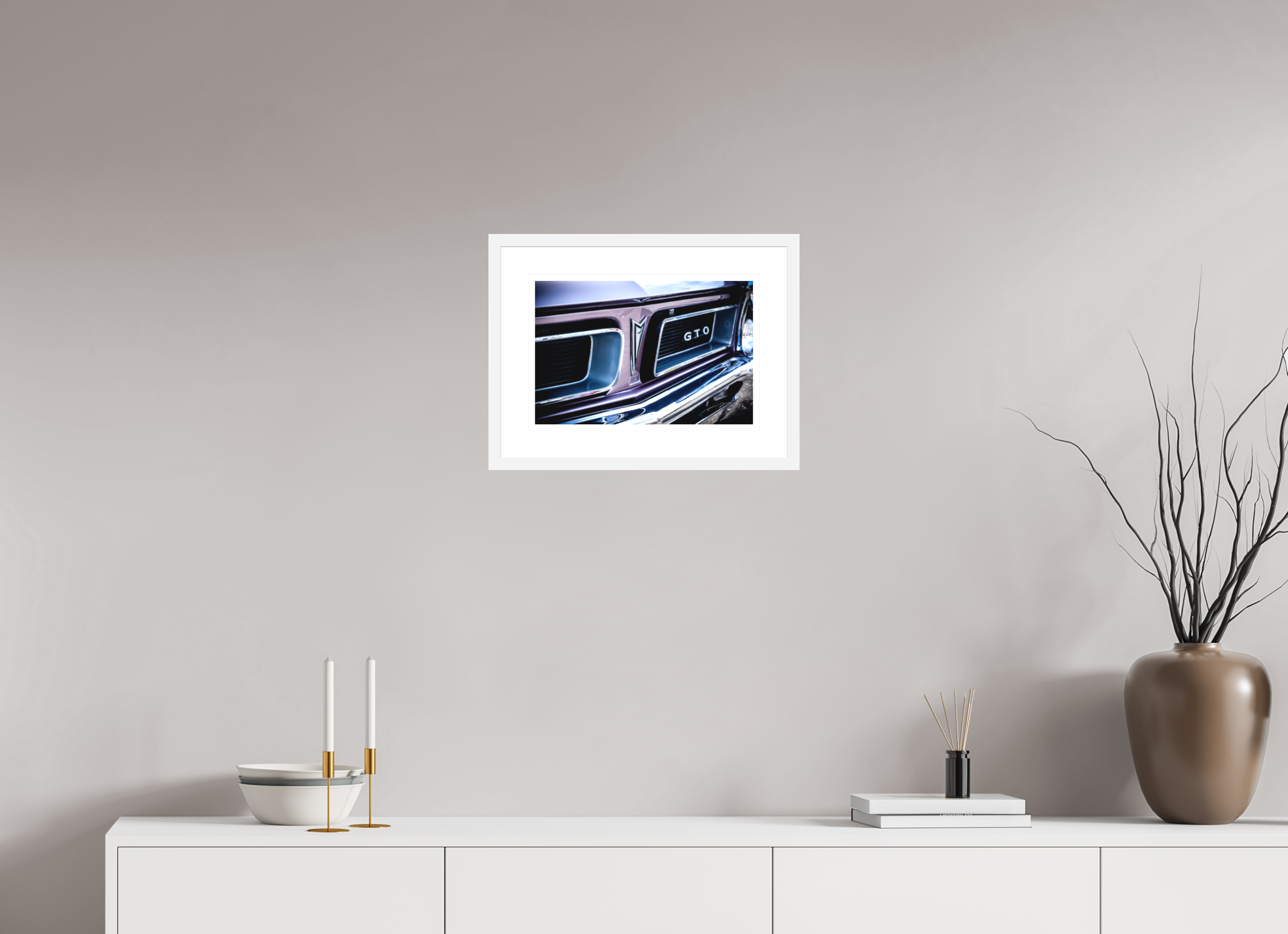 15 x 10″, FRAME - SOLID WOOD [FUJIFLEX] 1965 PONTIAC GTO, No.2