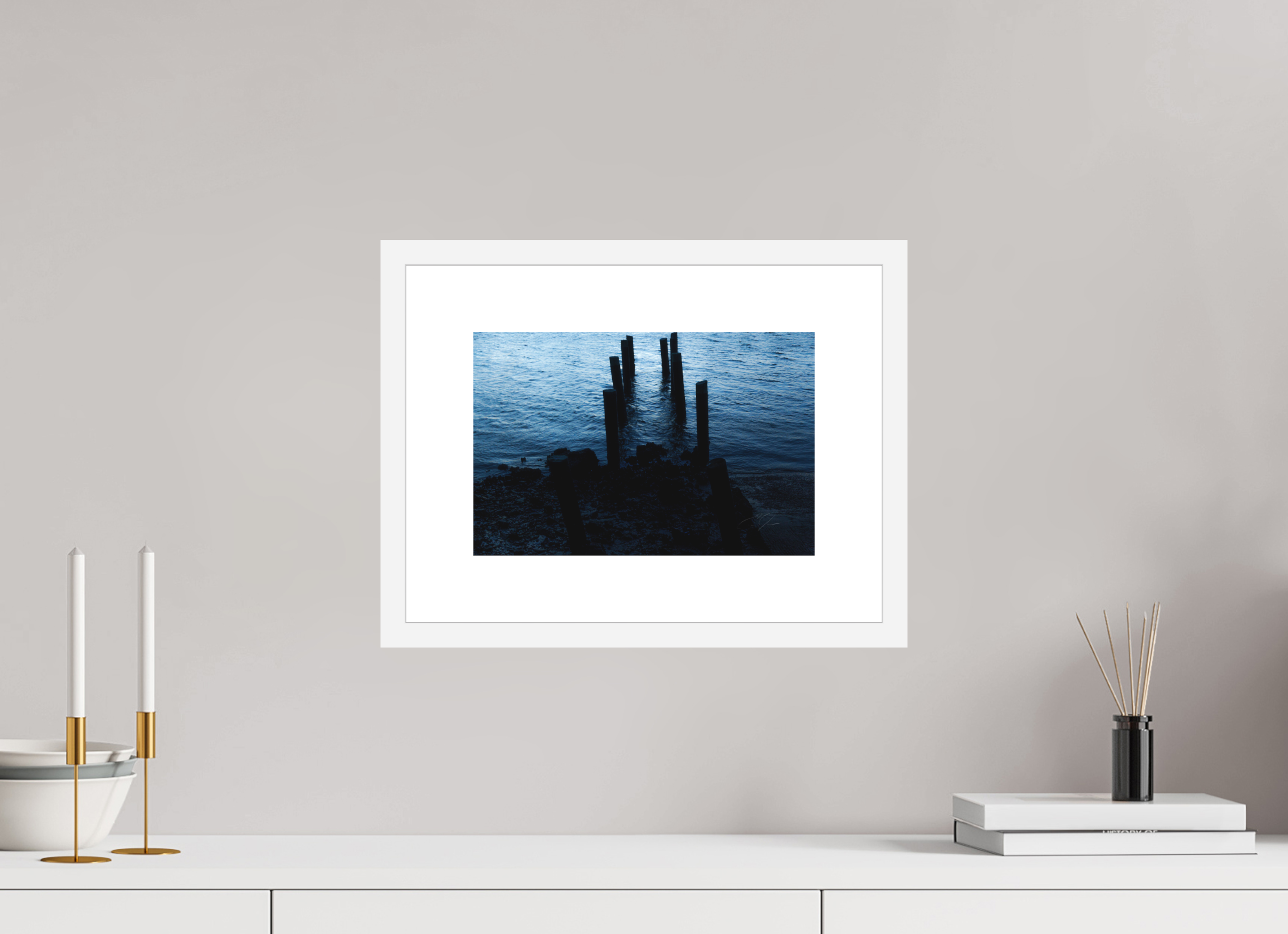 12 x 8″, FRAME - SOLID WOOD [FUJIFLEX] PIER'S END