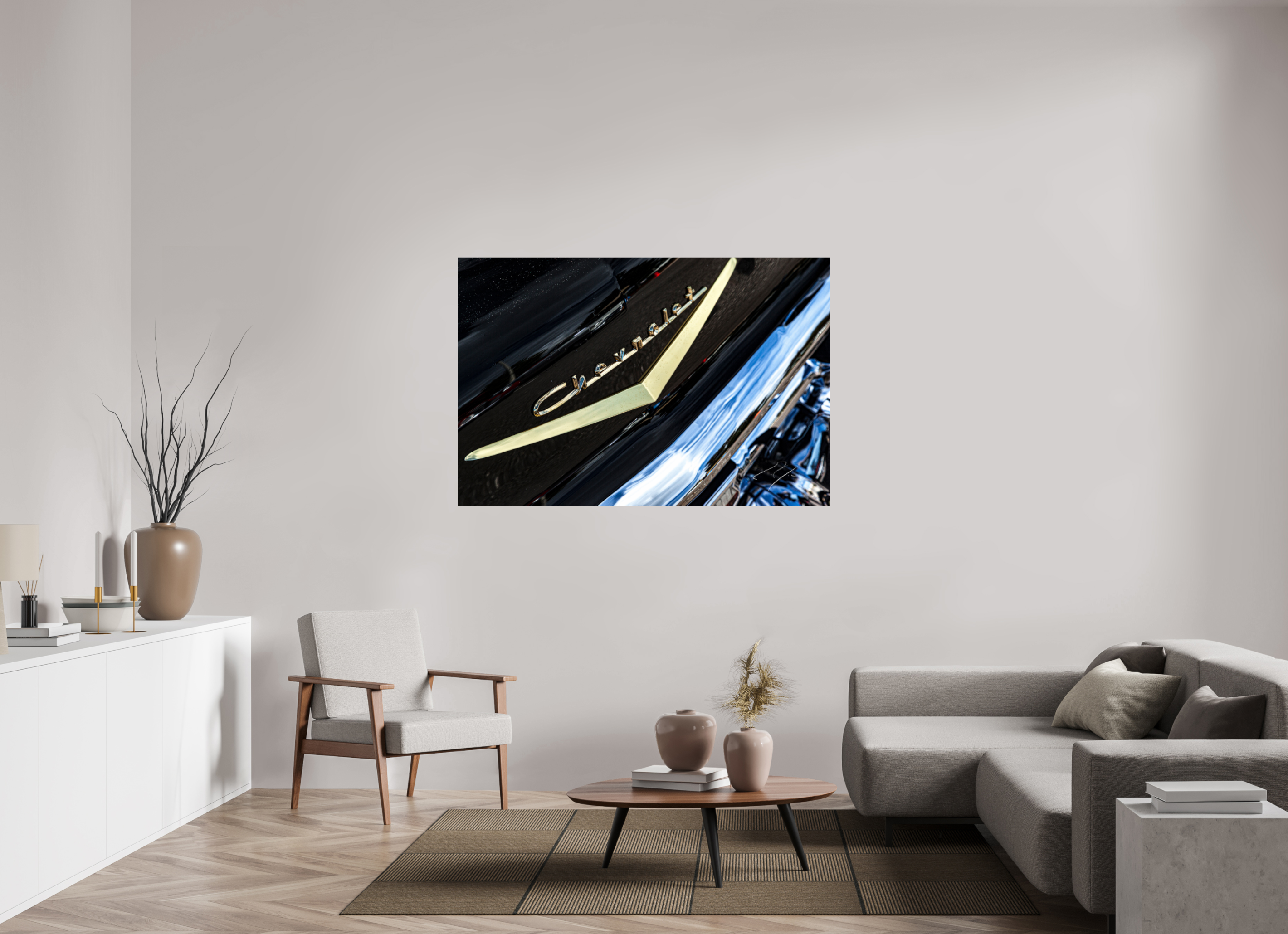 60 x 40″, PRINT ONLY [FUJI CRYSTAL DP II] 1957 CHEVY BEL AIR, No.7