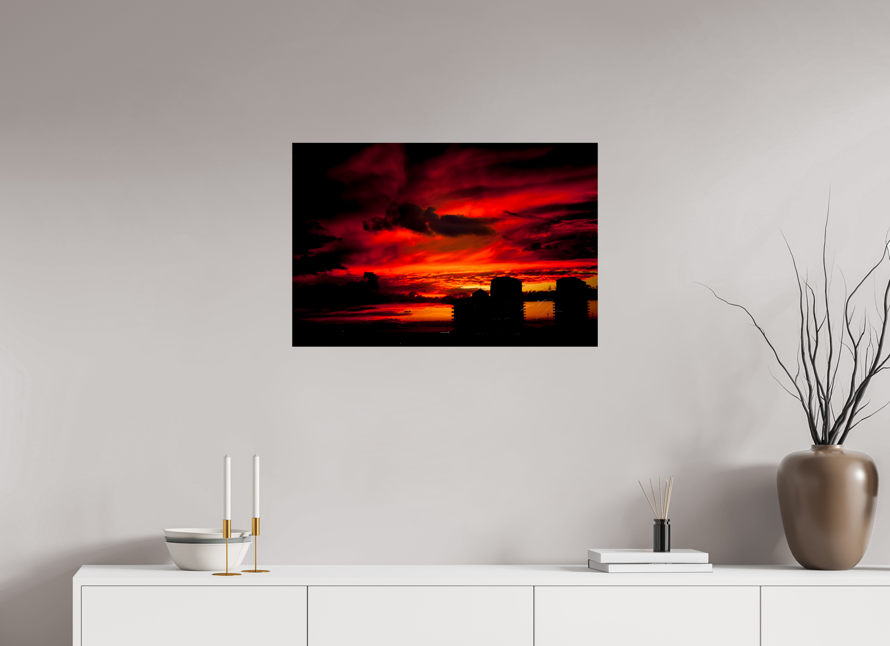 30 x 20″, PRINT ONLY [FUJI CRYSTAL DP II] RED SKY