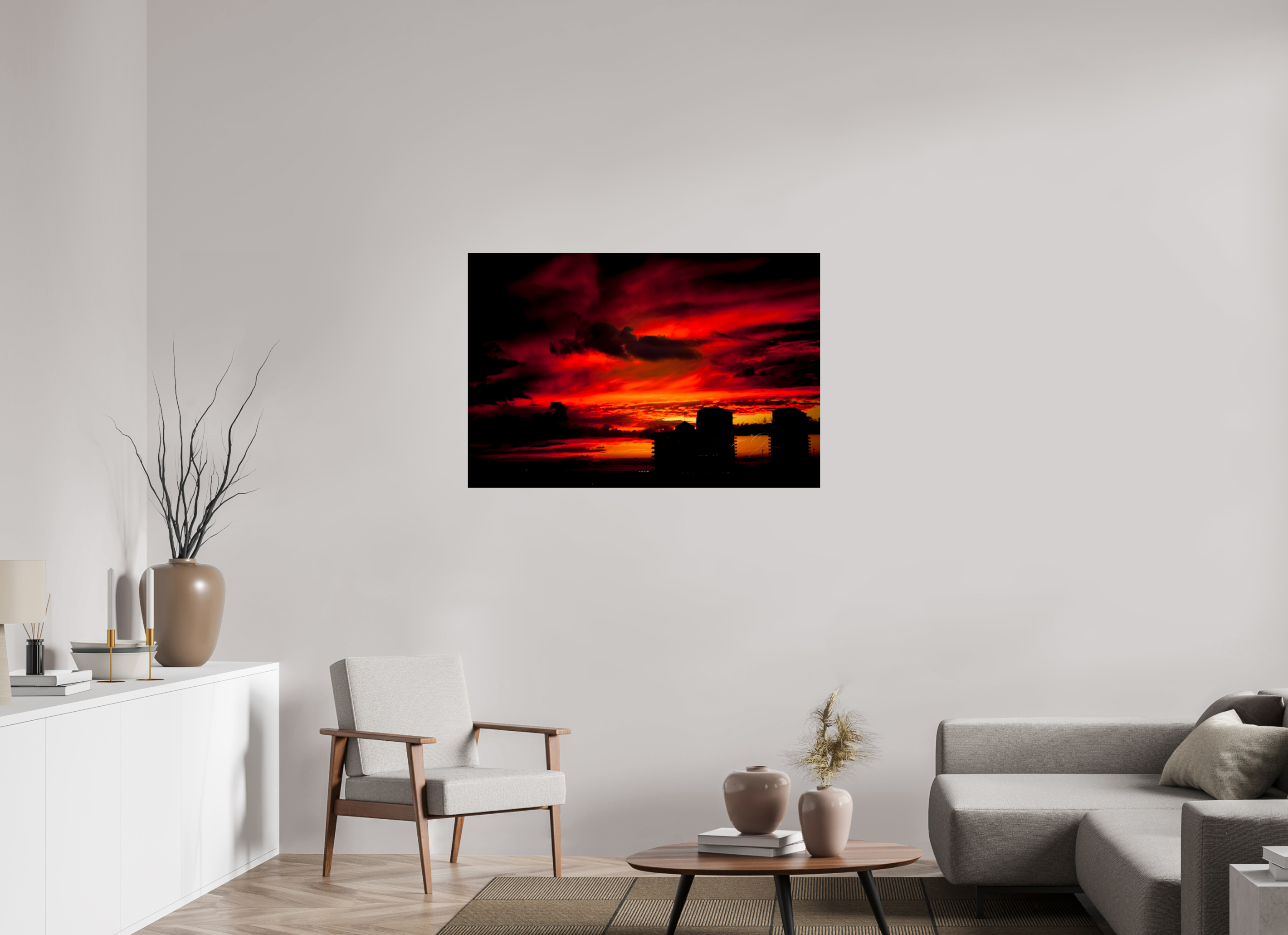 45 x 30″, PRINT ONLY [FUJI CRYSTAL DP II] RED SKY
