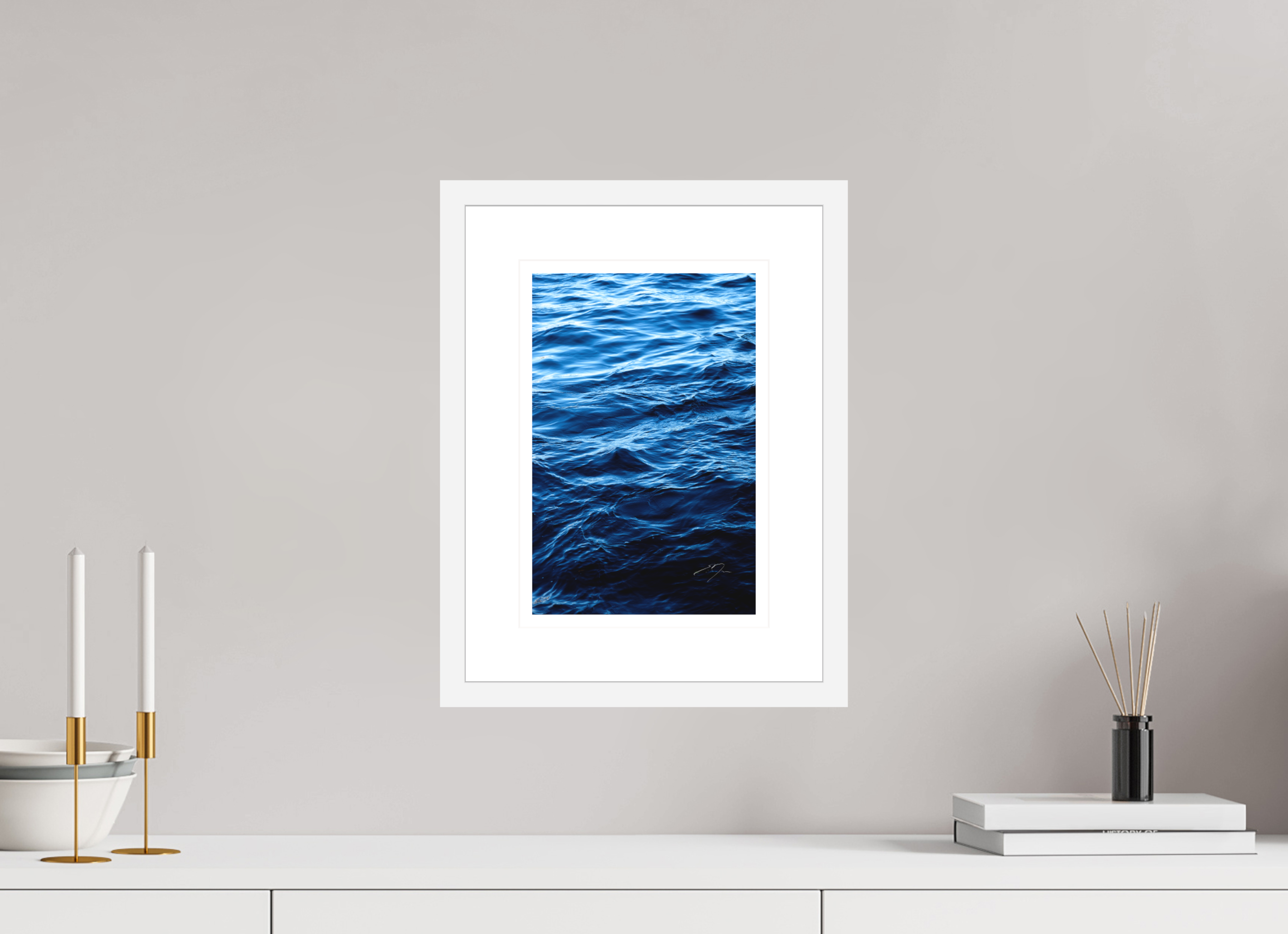 8 x 12″, FRAME - SOLID WOOD [FUJIFLEX] WATER, No.8