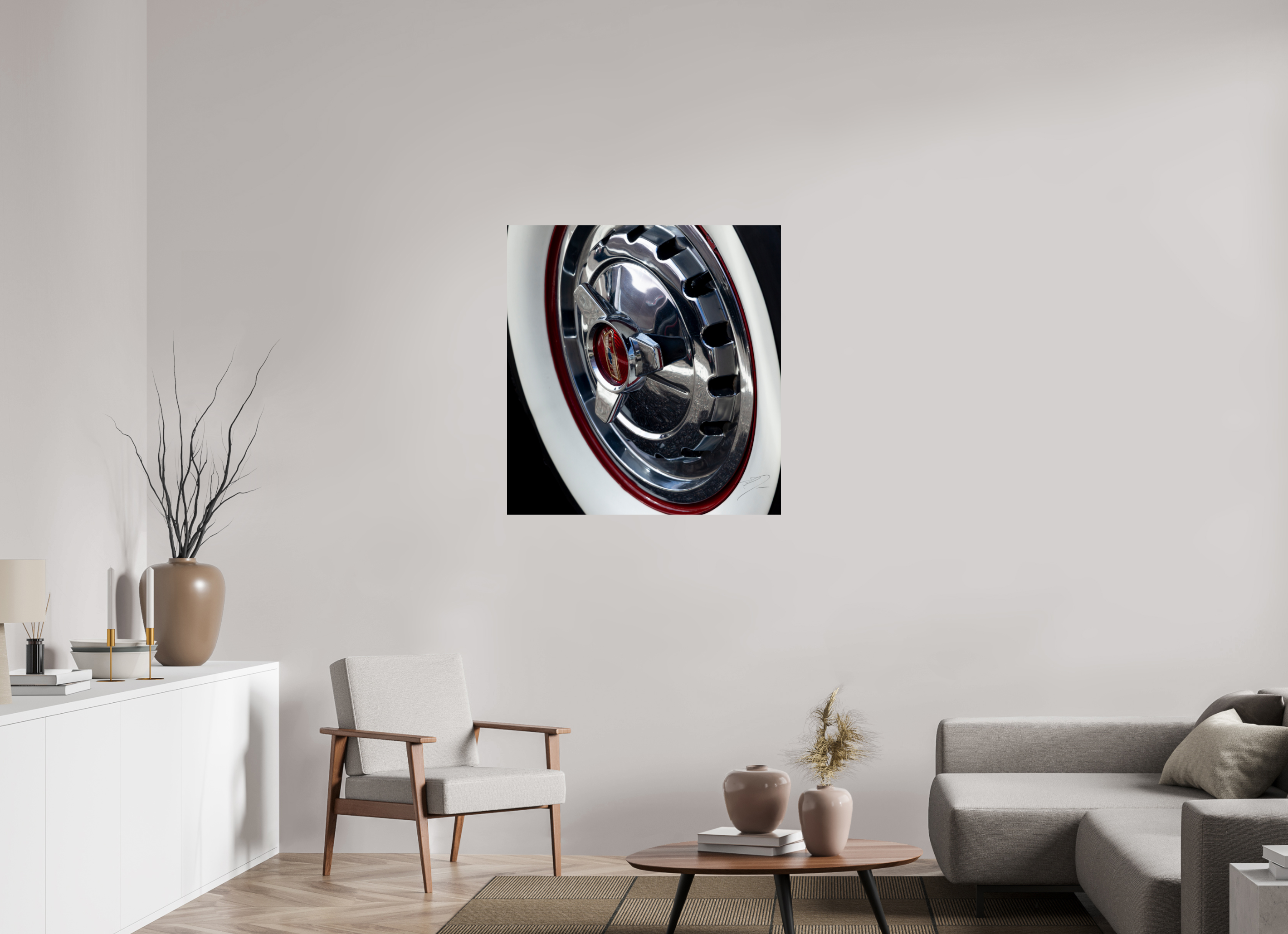 35 x 37″, PRINT ONLY [FUJI CRYSTAL DP II] 1957 CHEVY BEL AIR, No.9