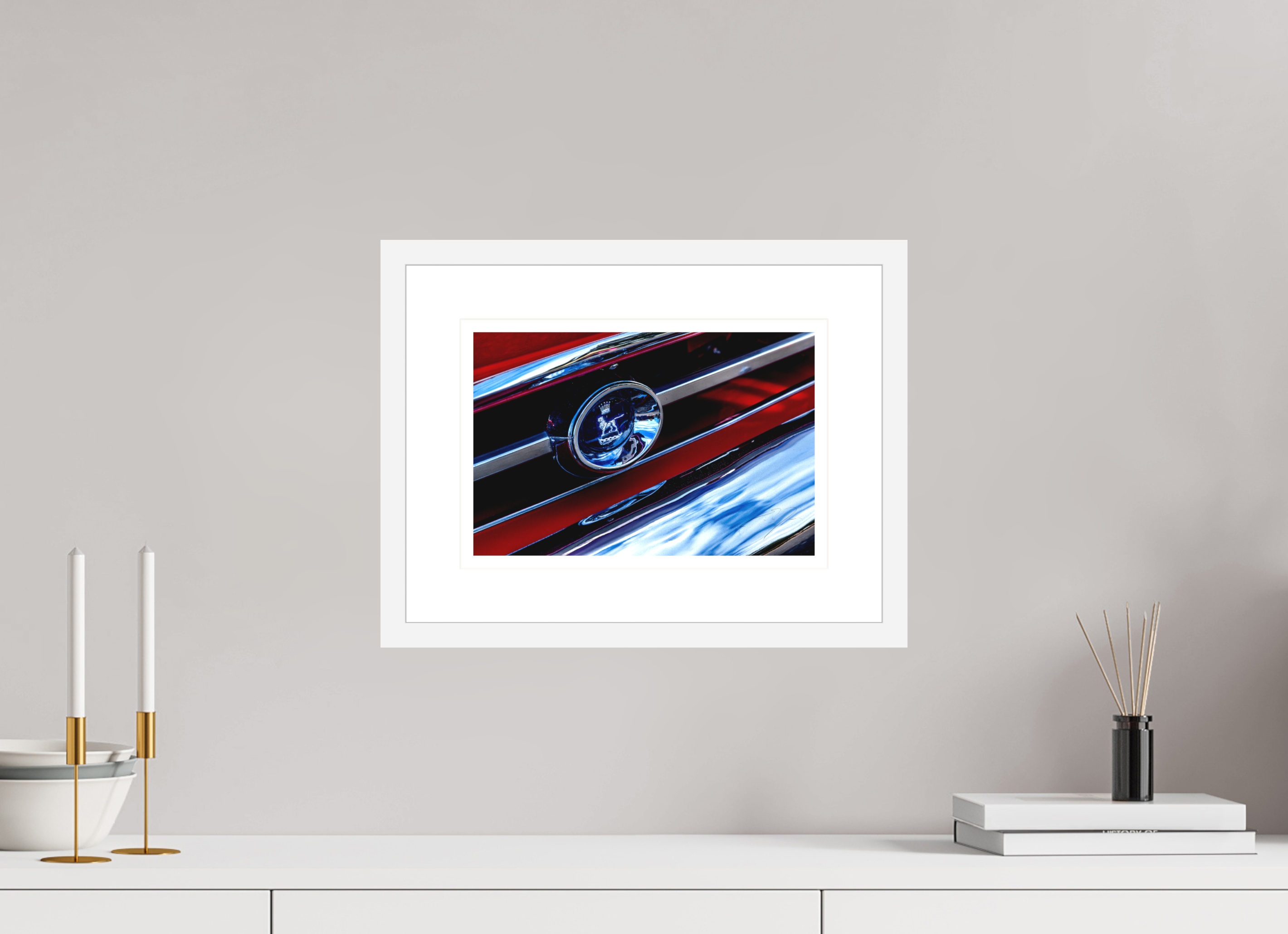12 x 8″, FRAME - SOLID WOOD [FUJIFLEX] 1966 Tiger Sunbeam