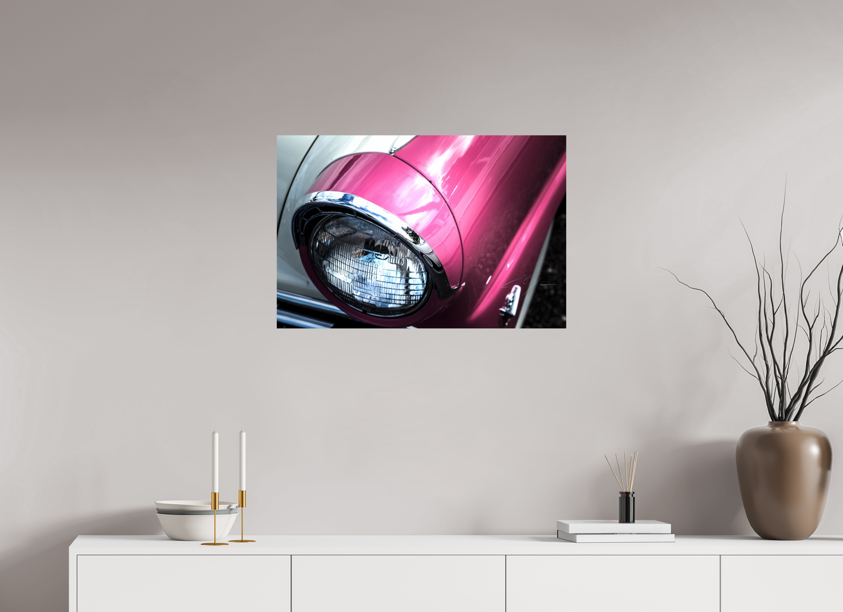 30 x 20″, PRINT ONLY [FUJI CRYSTAL DP II] 1955 FORD CROWN VICTORIA