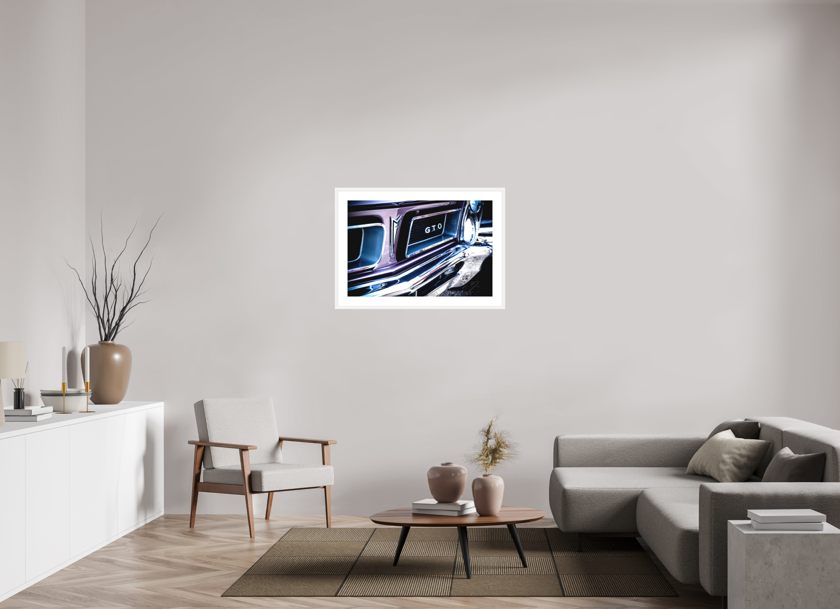 36 x 24″, FRAME - SOLID WOOD [FUJIFLEX] 1965 PONTIAC GTO, No.3