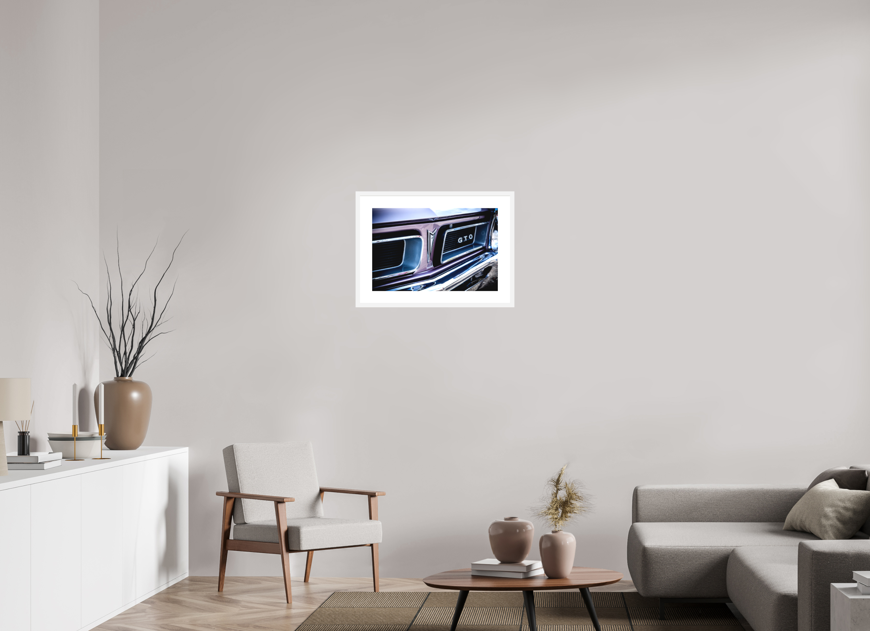24 x 16″, FRAME - SOLID WOOD [FUJIFLEX] 1965 PONTIAC GTO, No.2