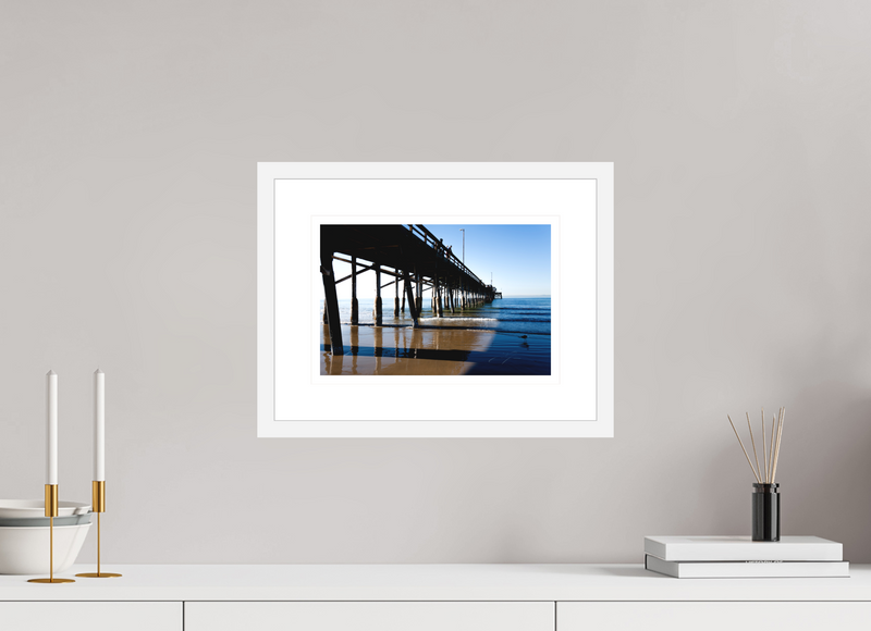 12 x 8″, FRAME - SOLID WOOD [FUJIFLEX] ALONG THE PIER