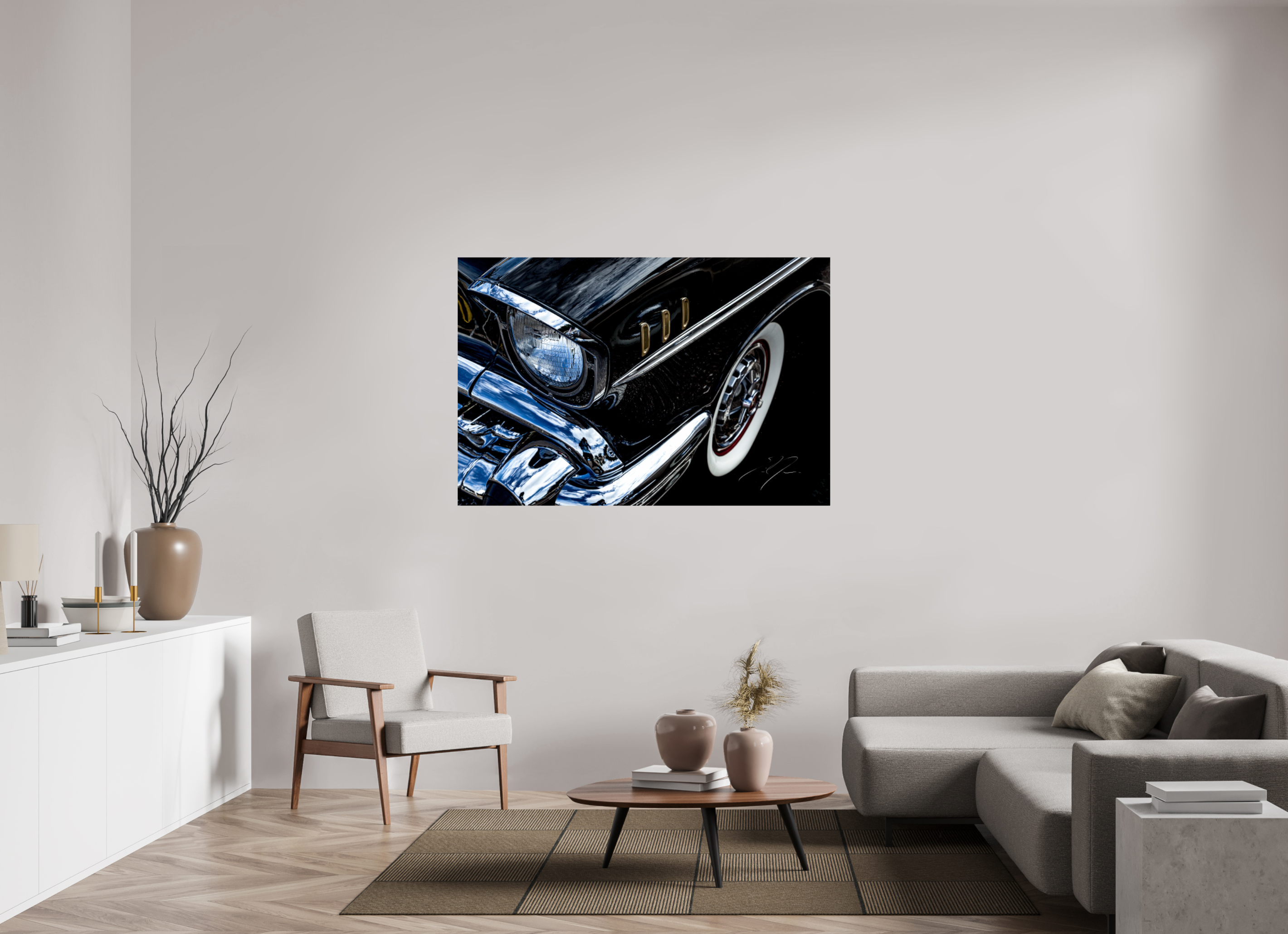 60 x 40″, PRINT ONLY [FUJI CRYSTAL DP II] 1957 CHEVY BEL AIR, No.4