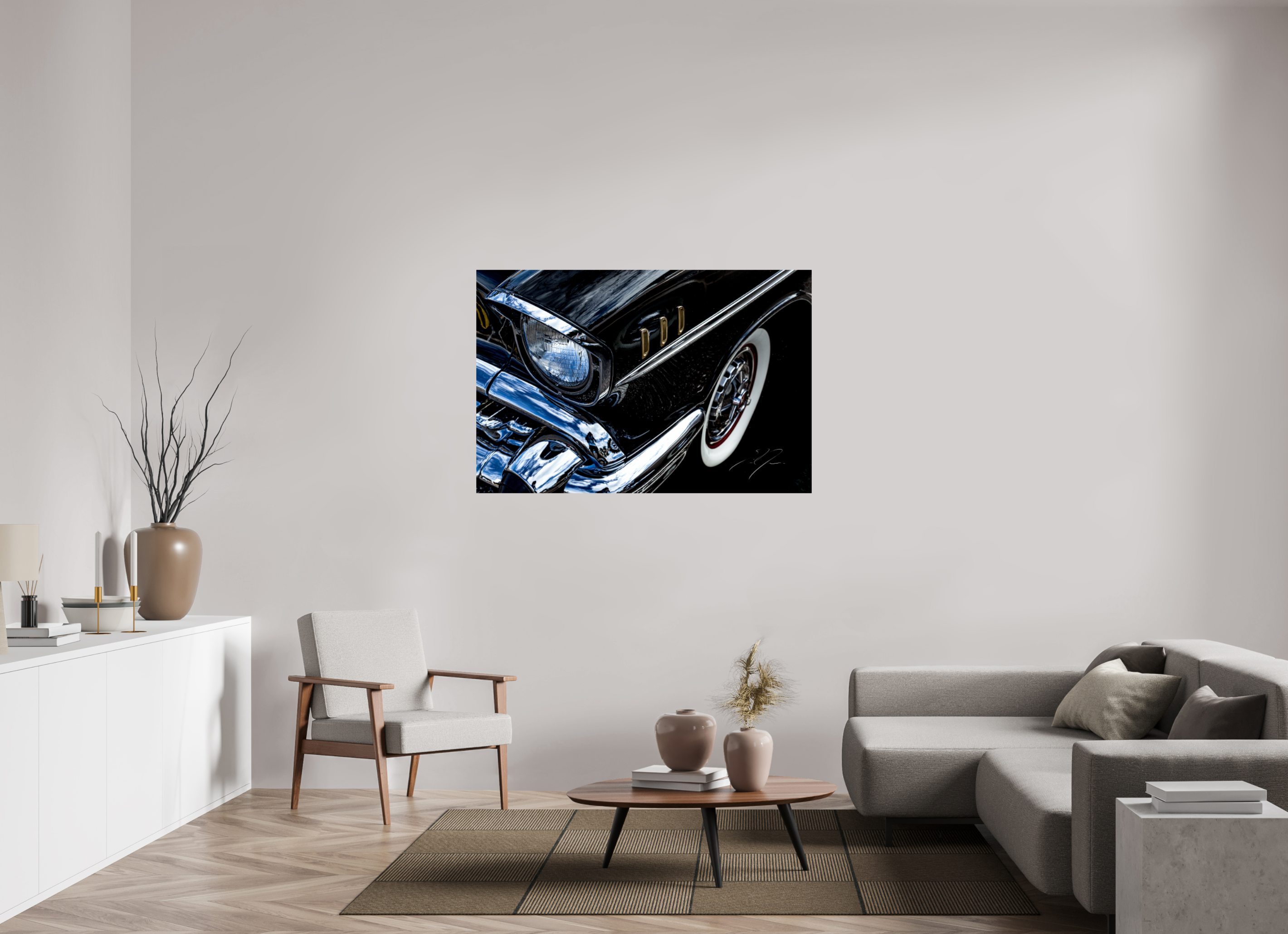 54 x 36″, PRINT ONLY [FUJI CRYSTAL DP II] 1957 CHEVY BEL AIR, No.4