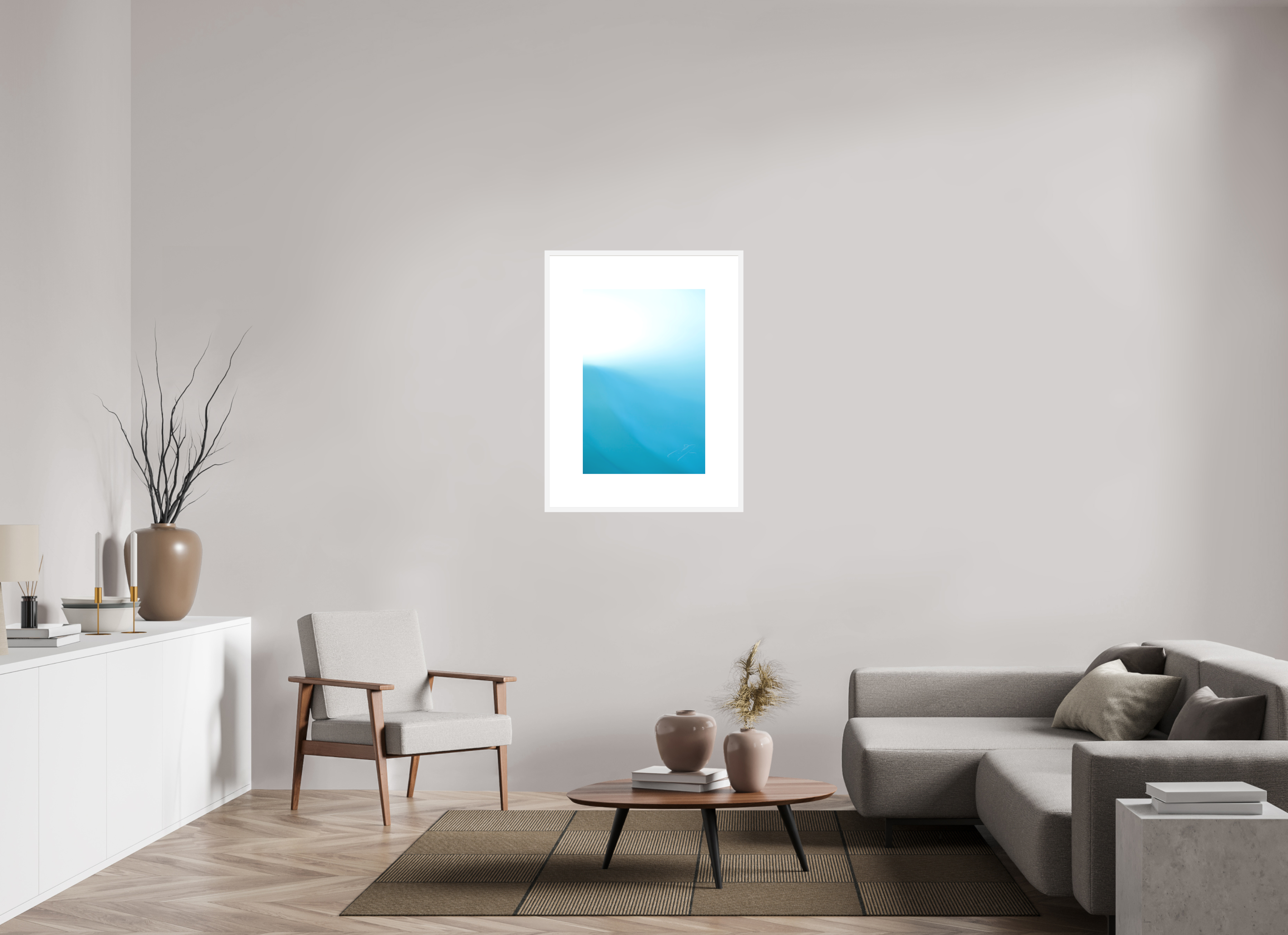 20 x 30″, FRAME SOLID WOOD [FUJIFLEX HIGH GLOSS MATTE FLOAT GLASS] PIERCE