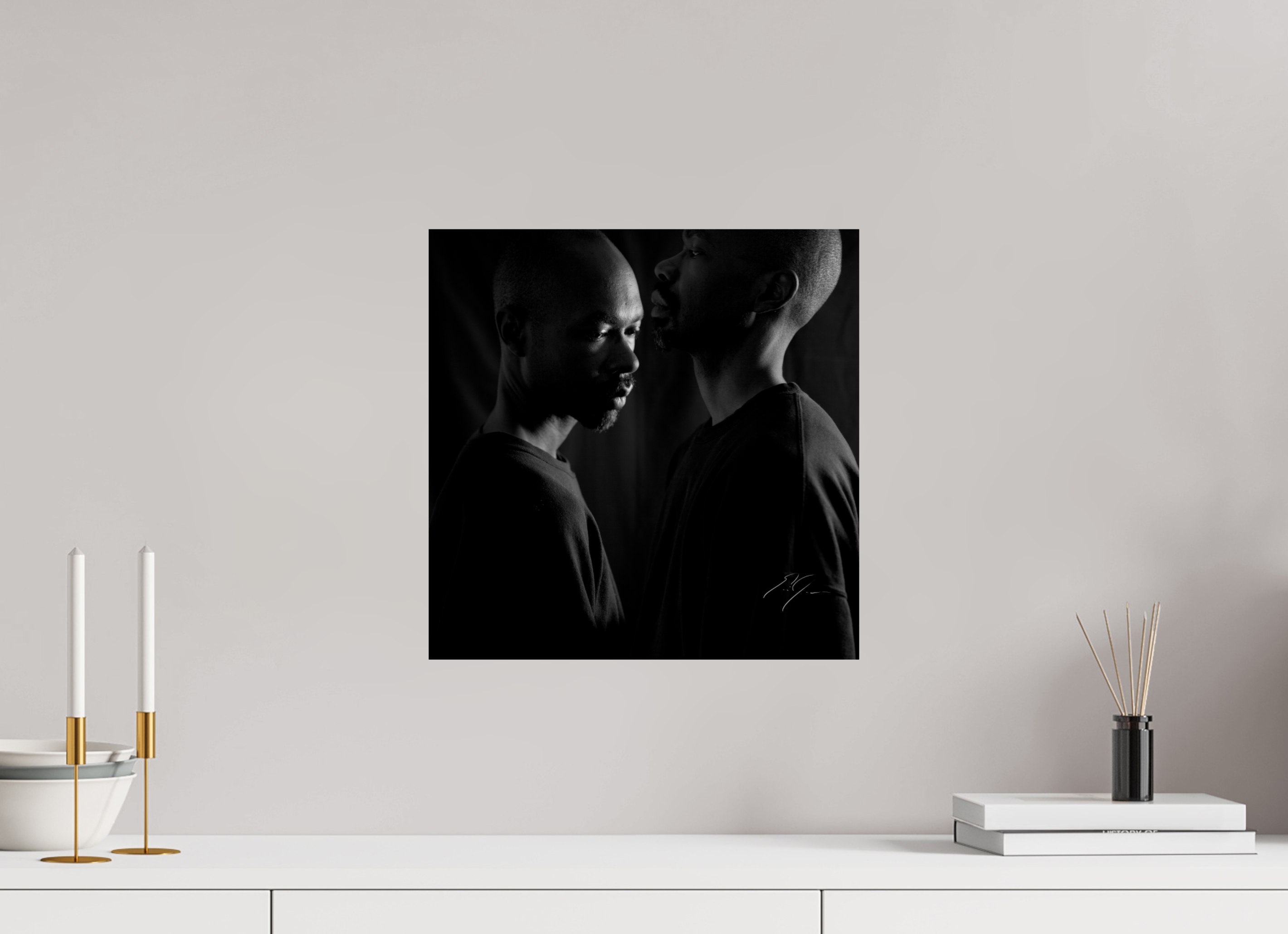15 x 15″, PRINT ONLY [FUJI CRYSTAL DP II] AGAINST THE WALL