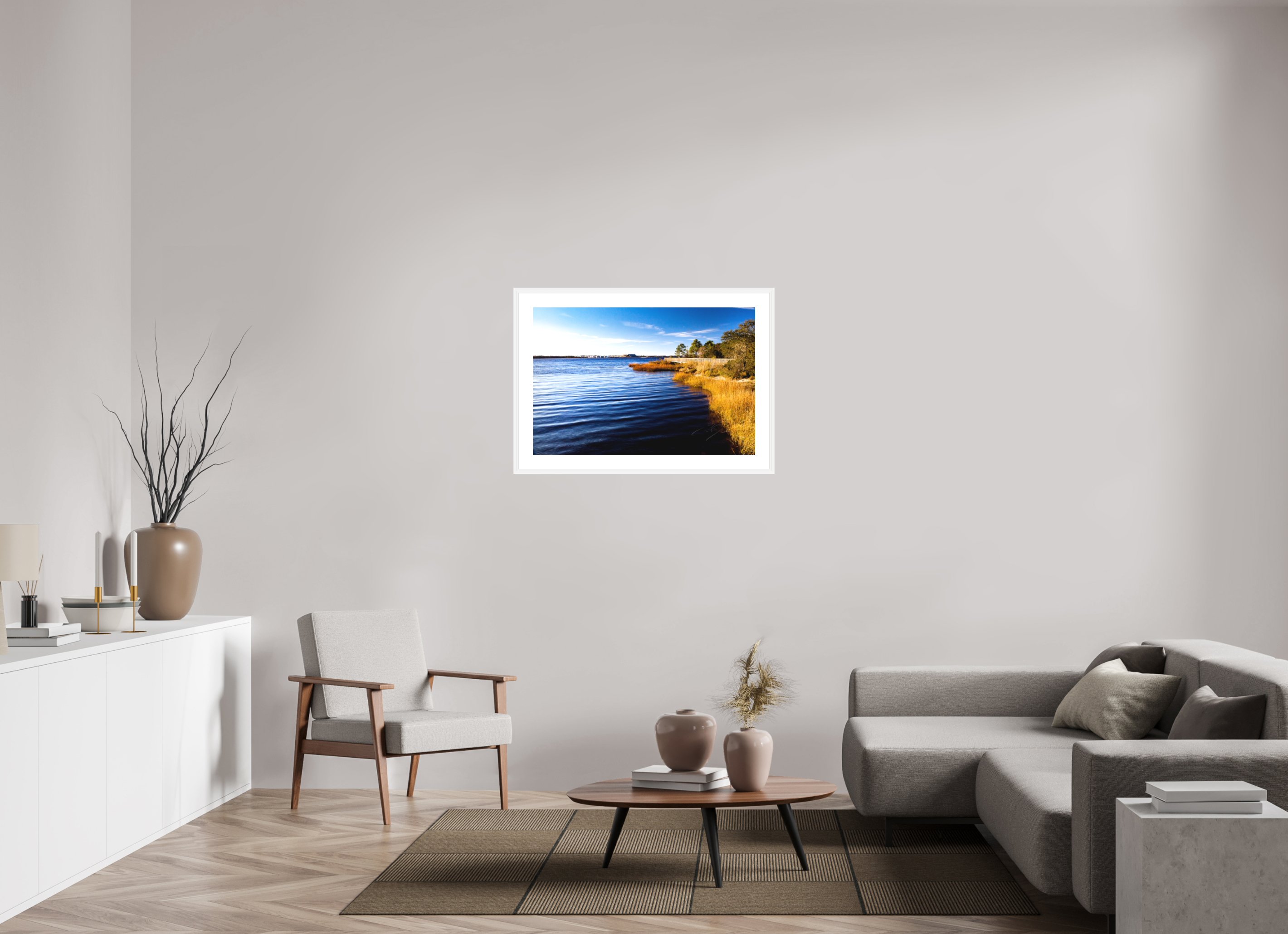 36 x 24″, FRAME - SOLID WOOD [FUJIFLEX] ST. JOHN'S RIVER