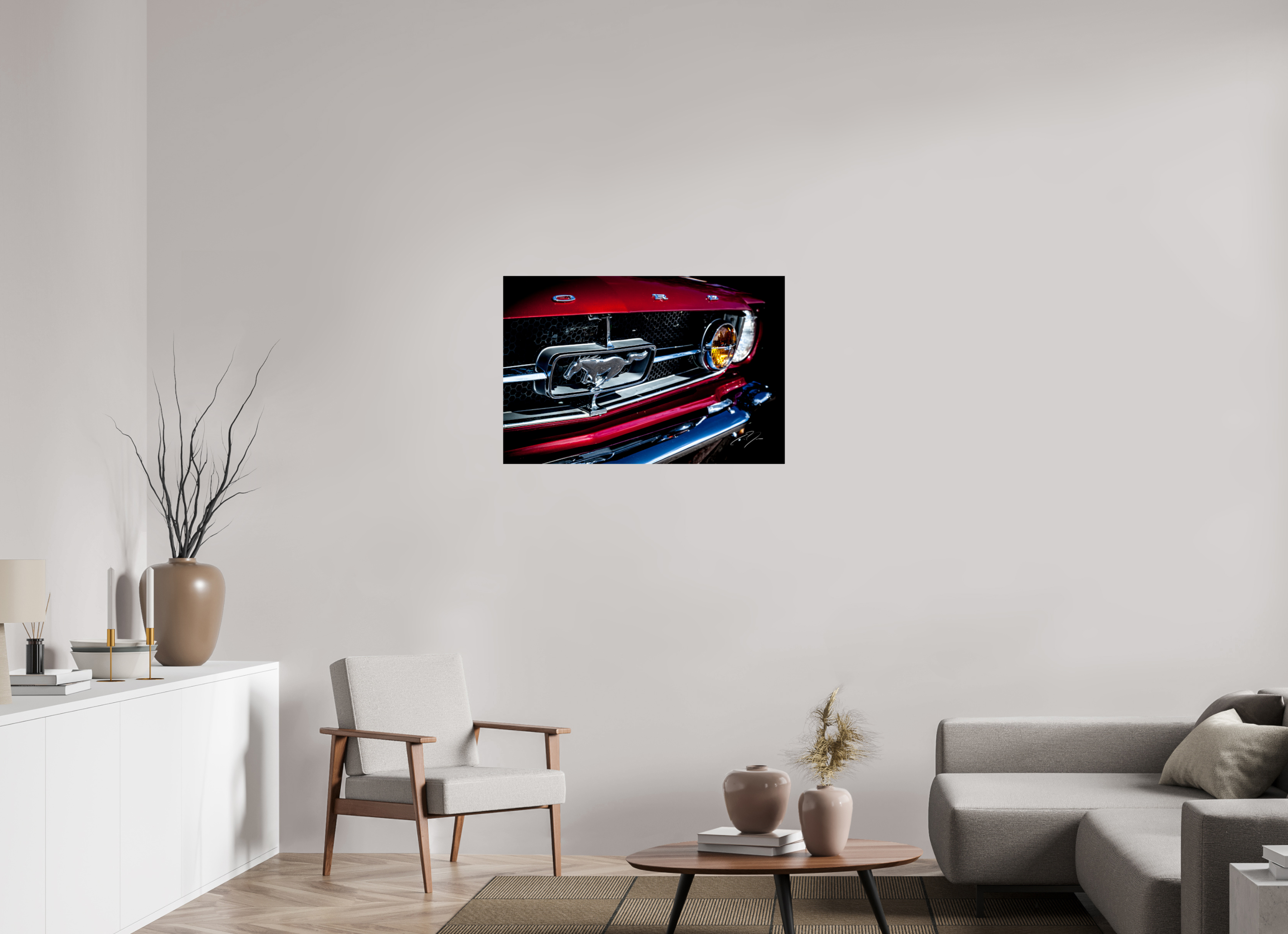 36 x 24″, PRINT ONLY [FUJI CRYSTAL DP II] 1964.5 FORD MUSTANG