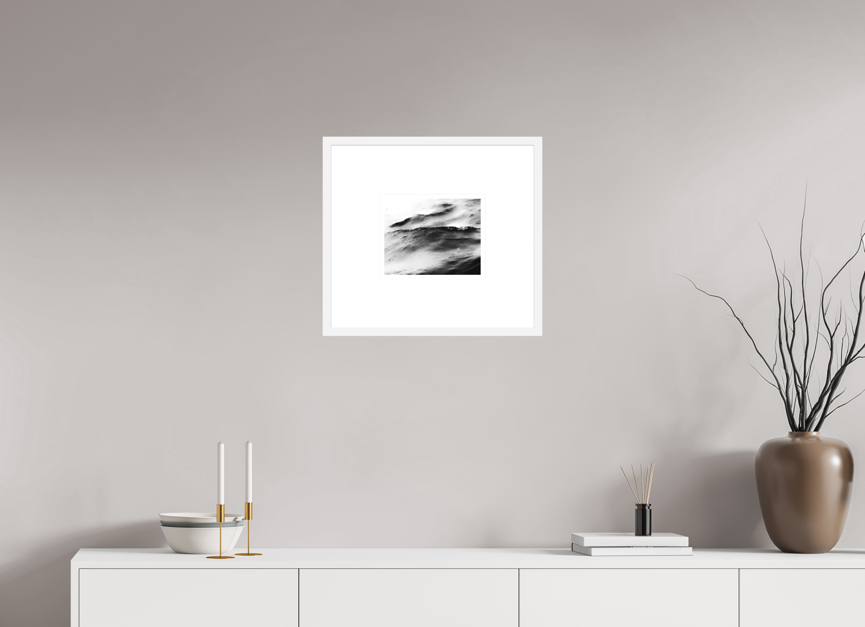 10 x 8″, FRAME SOLID WOOD [FUJIFLEX HIGH GLOSS MATTE FLOAT GLASS] ASCENT