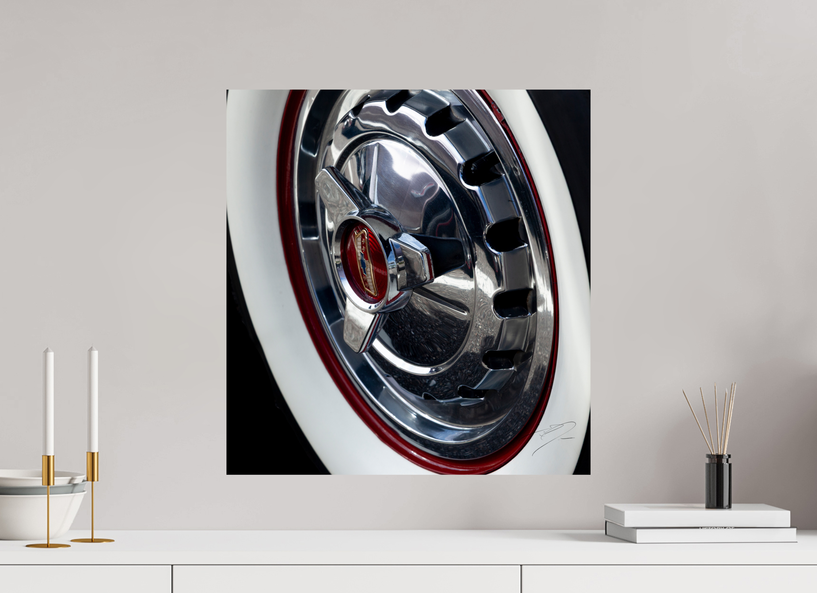 20 x 21.1″, PHOTO PRINT - FUJIFLEX HIGH GLOSS 1957 CHEVY BEL AIR, No.9