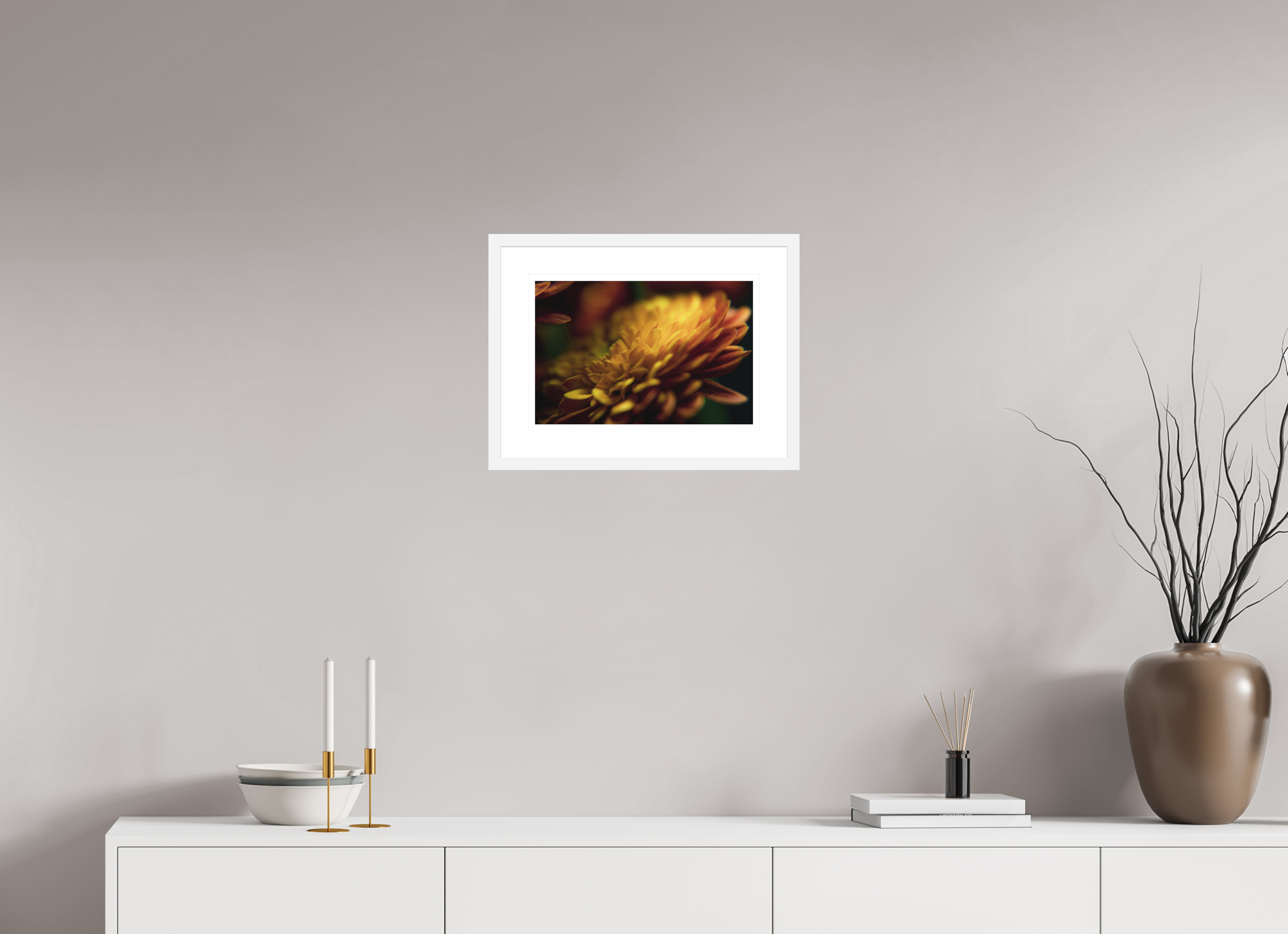 15 x 10″, FRAME - SOLID WOOD [FUJIFLEX] PETALS' GLOW