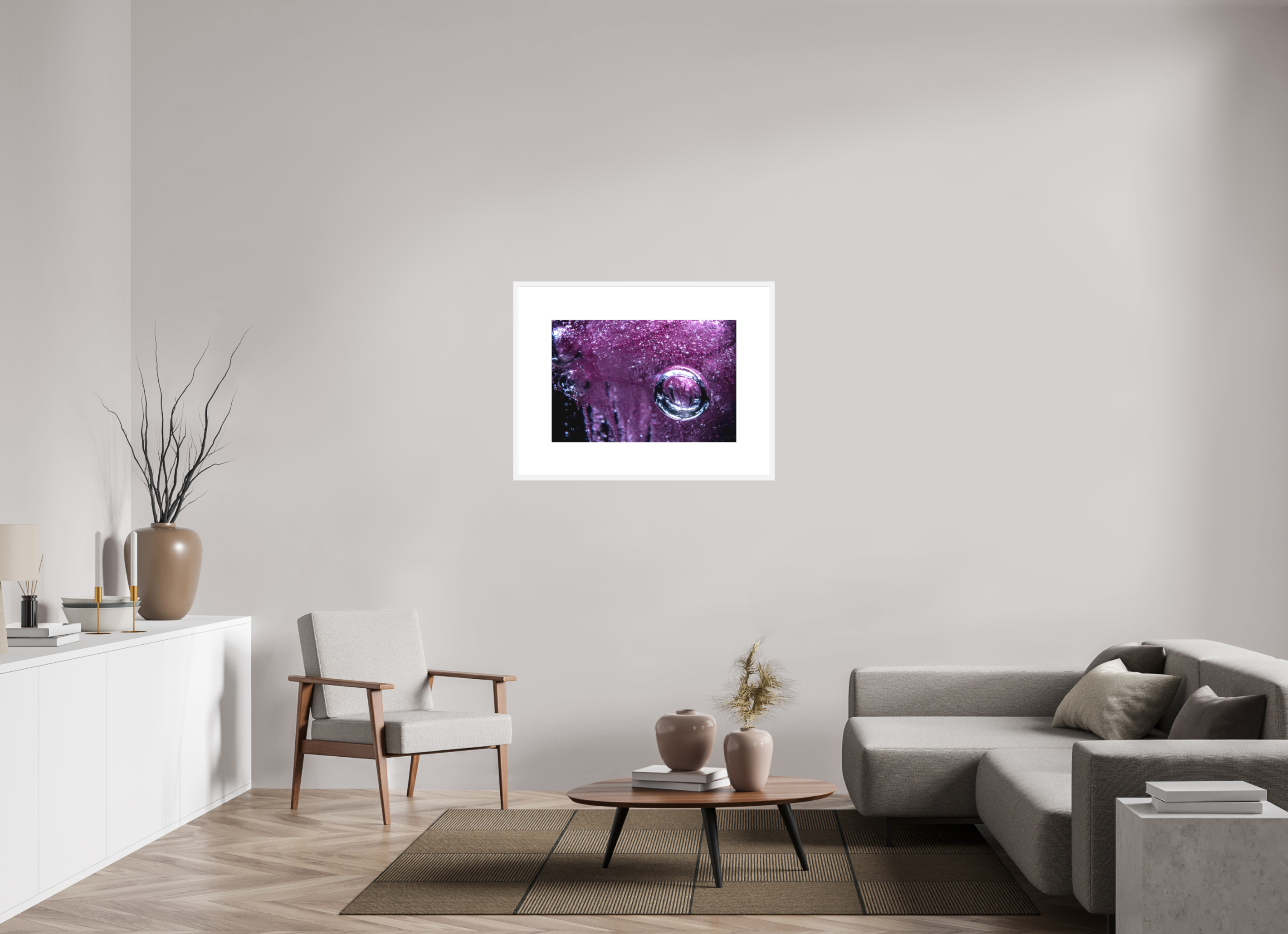 30 x 20″, FRAME SOLID WOOD [FUJIFLEX HIGH GLOSS MATTE FLOAT GLASS] ENCASED