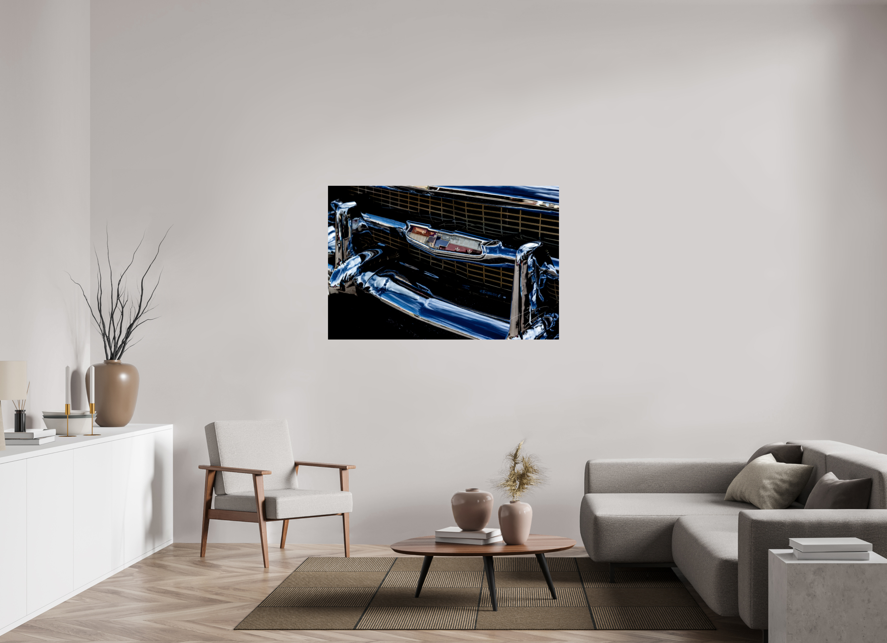 54 x 36″, PRINT ONLY [FUJI CRYSTAL DP II] 1957 CHEVY BEL AIR, No.2