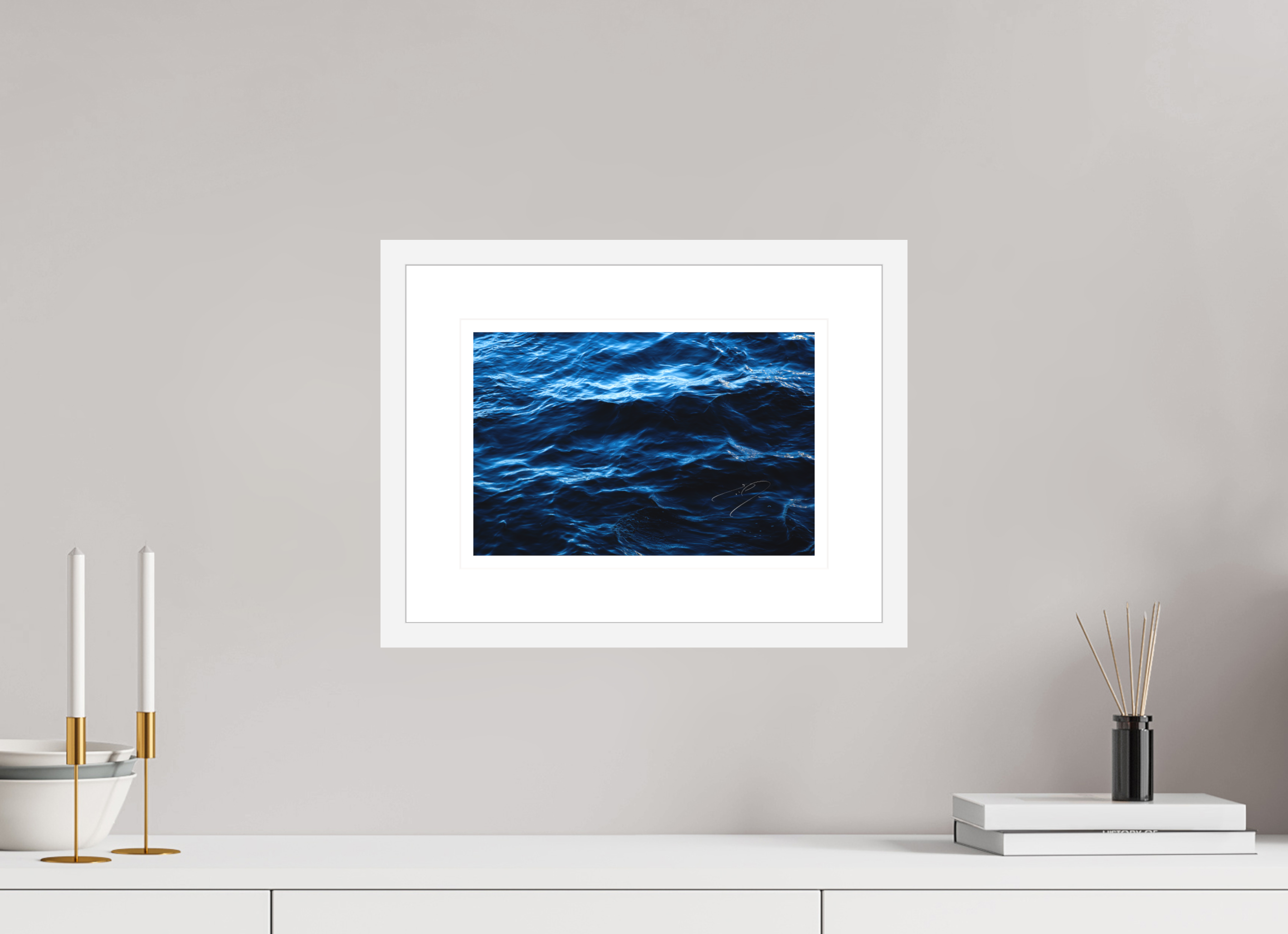 12 x 8″, FRAME - SOLID WOOD [FUJIFLEX] WATER, No.3
