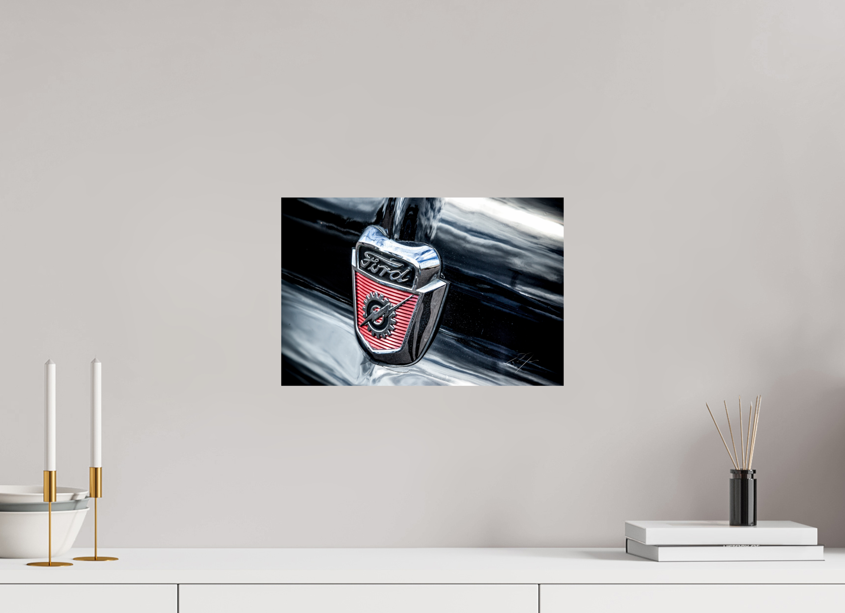 15 x 10″, PRINT ONLY [FUJI CRYSTAL DP II] 1953 FORD F-100