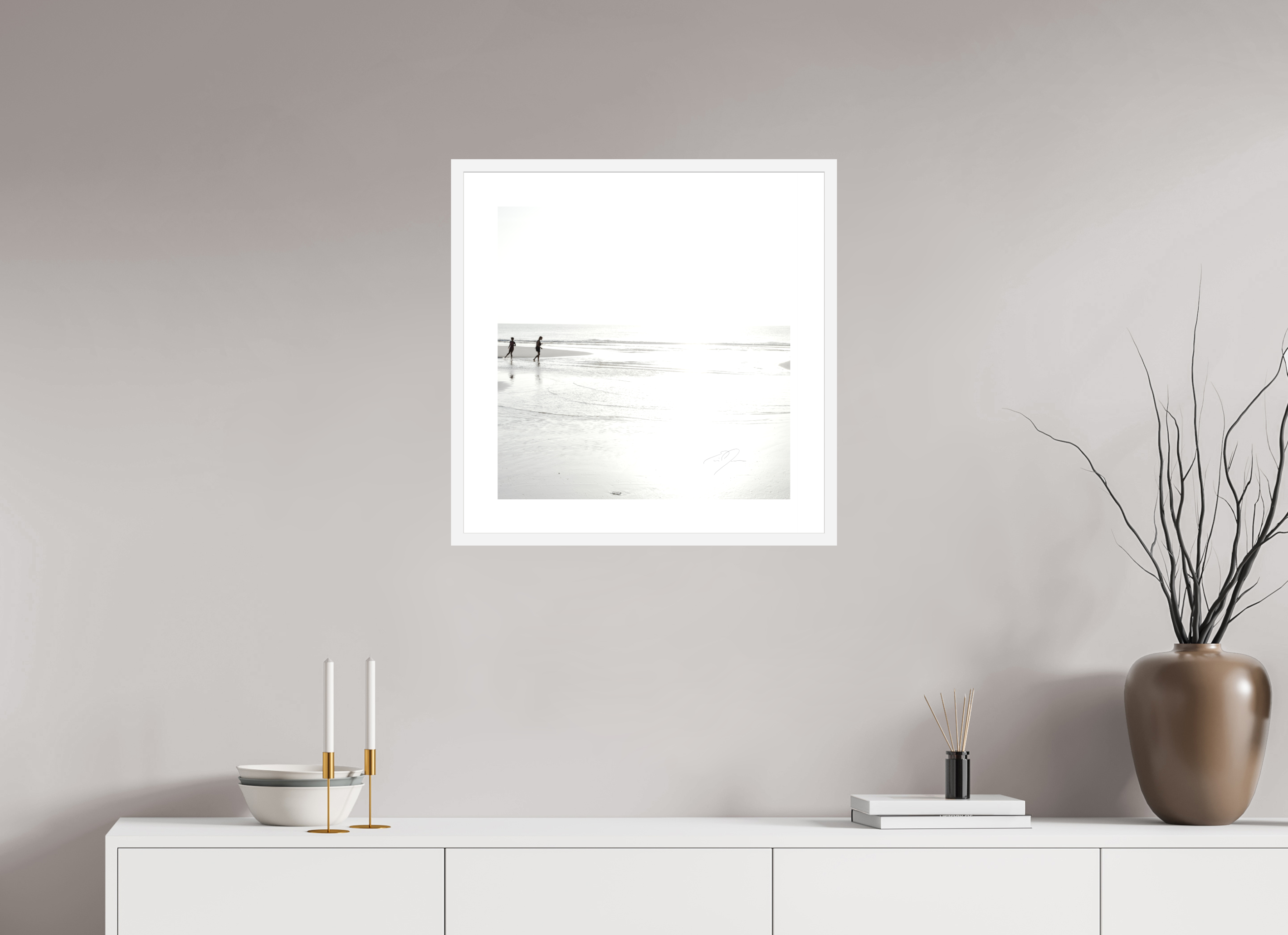 20 x 20″, FRAME - SOLID WOOD [FUJIFLEX] EDGE OF LIGHT