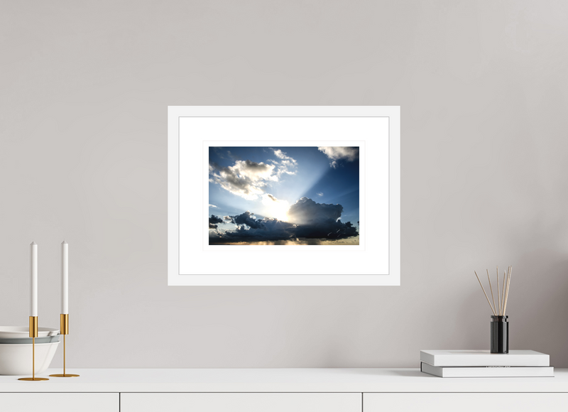 12 x 8″, FRAME - SOLID WOOD [FUJIFLEX] BENEATH THE CLOUDS
