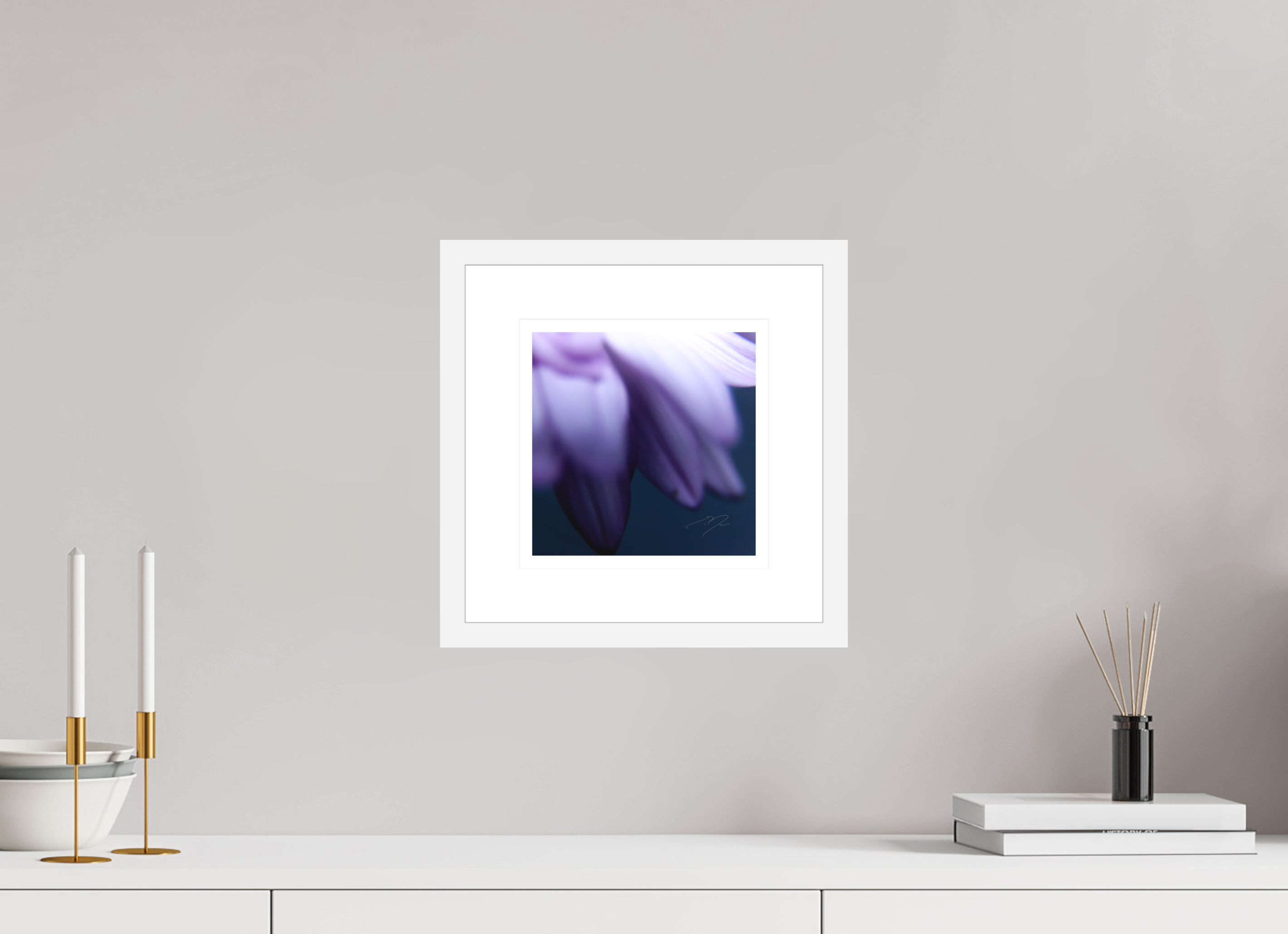 8 x 8″, FRAME - SOLID WOOD [FUJIFLEX] PETALS' EDGE