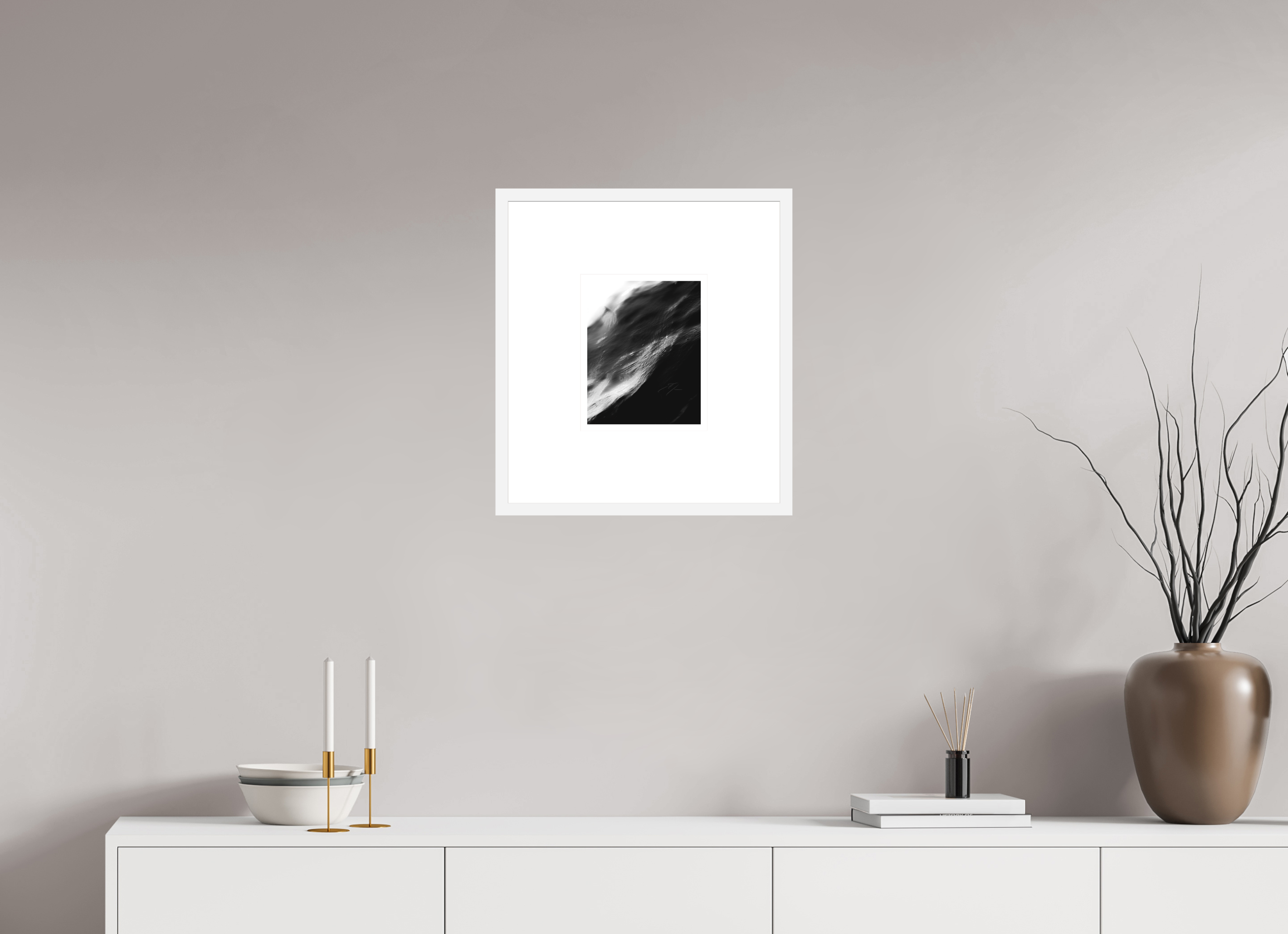 8 x 10″, FRAME SOLID WOOD [FUJI CRYSTAL DP II MATTE FLOAT GLASS] ENGULFED