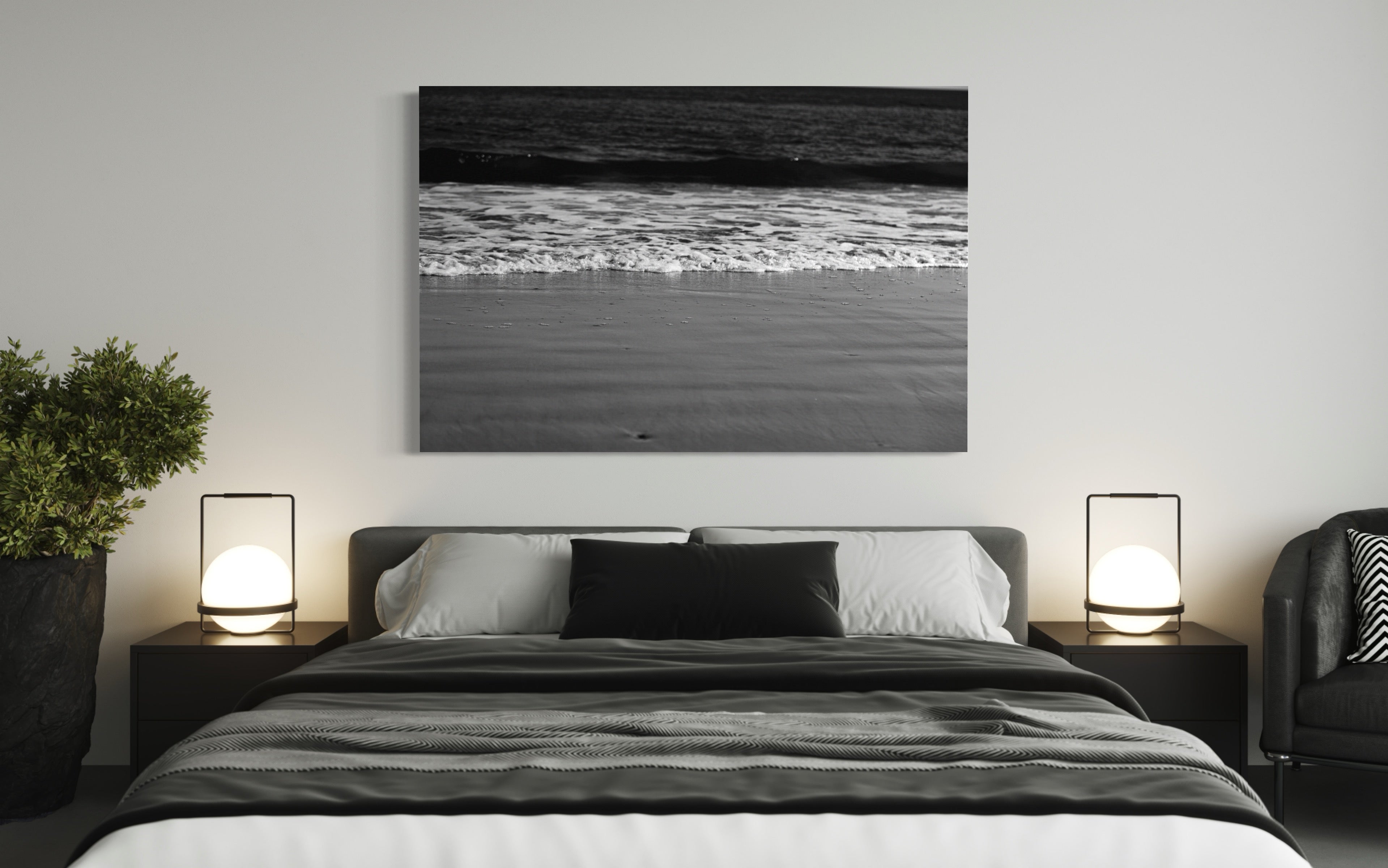 Wall Art: COASTAL WAVE w/ Interior