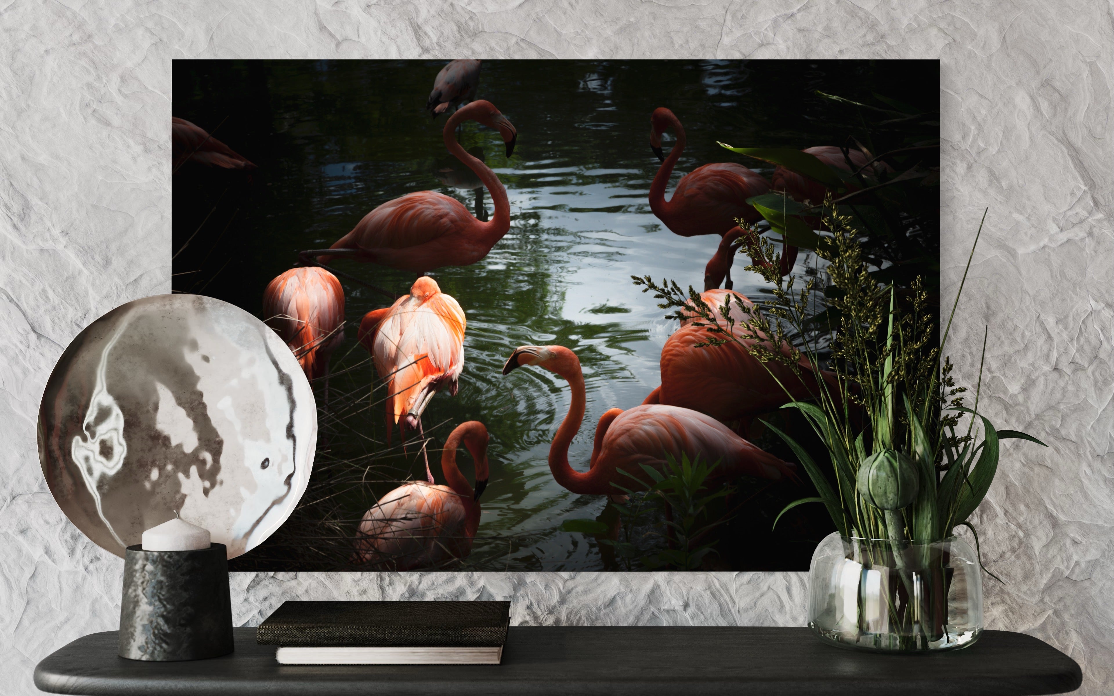 Wall Art: FLAMINGOS w/ Interior