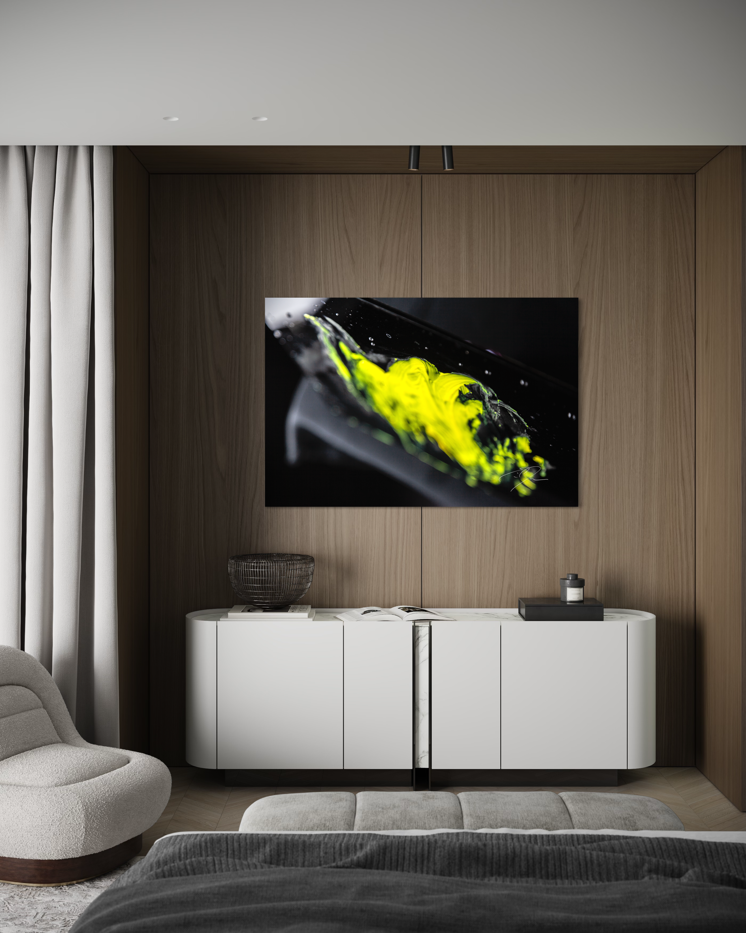 Wall Art: YELLOW, No.6 w/ Interior