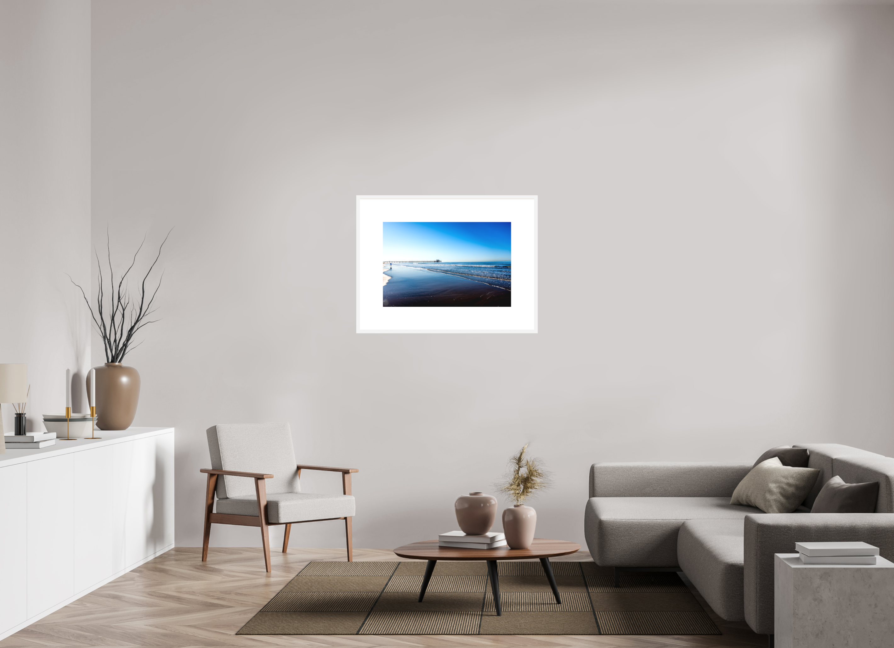 30 x 20″, FRAME SOLID WOOD [FUJIFLEX HIGH GLOSS MATTE FLOAT GLASS] FOR A WALK