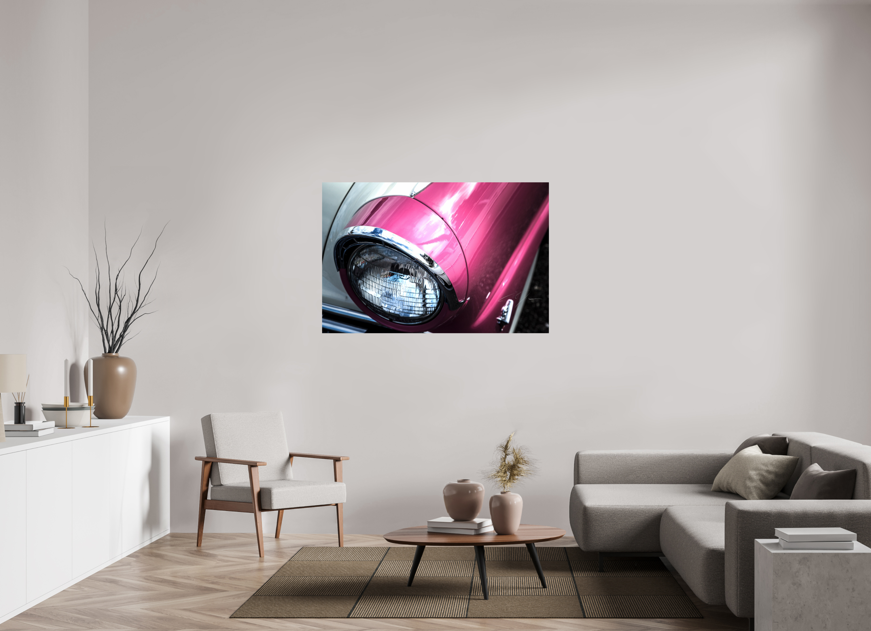 54 x 36″, PRINT ONLY [FUJI CRYSTAL DP II] 1955 FORD CROWN VICTORIA