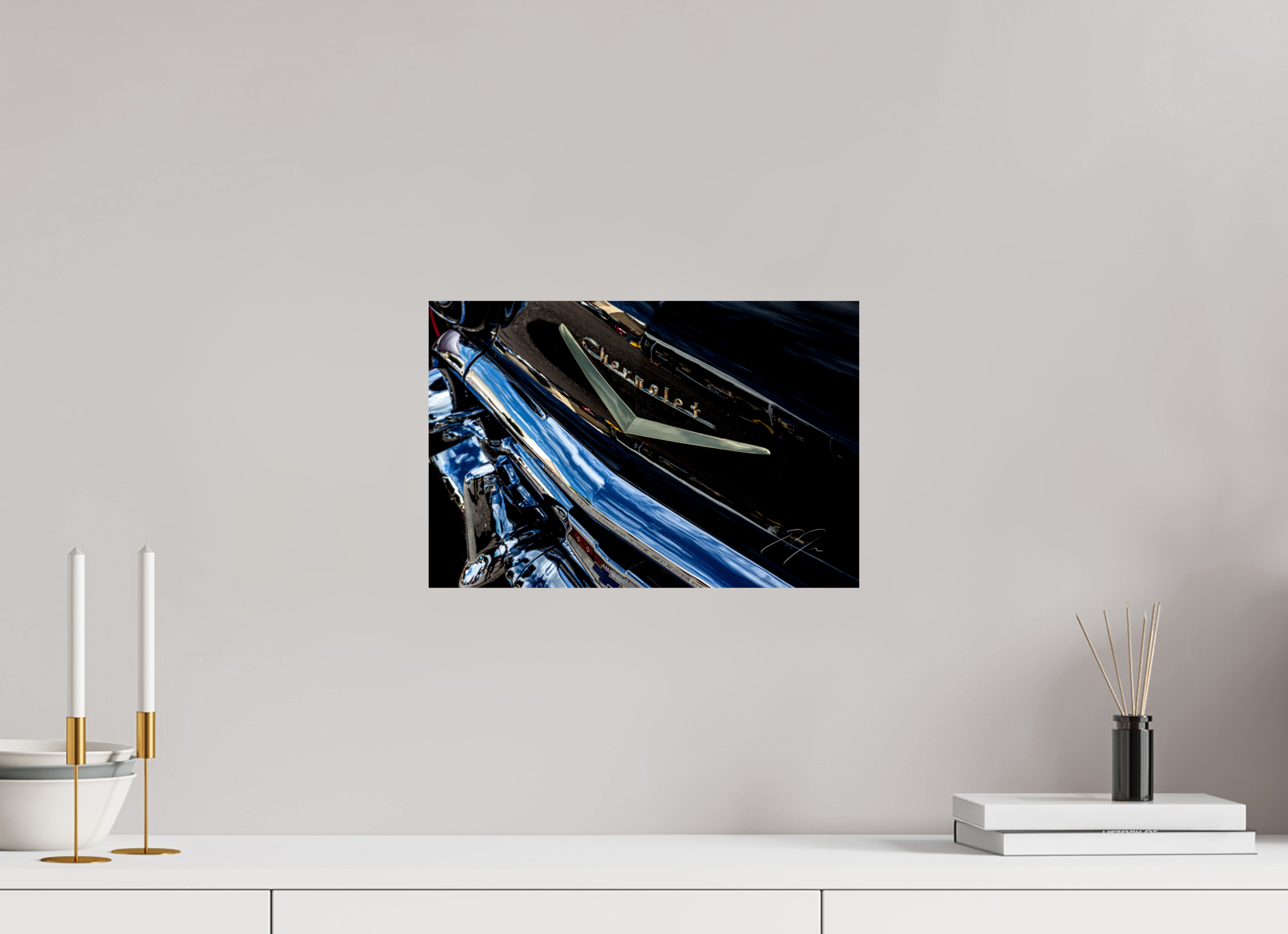 15 x 10″, PRINT ONLY [FUJI CRYSTAL DP II] 1957 CHEVY BEL AIR