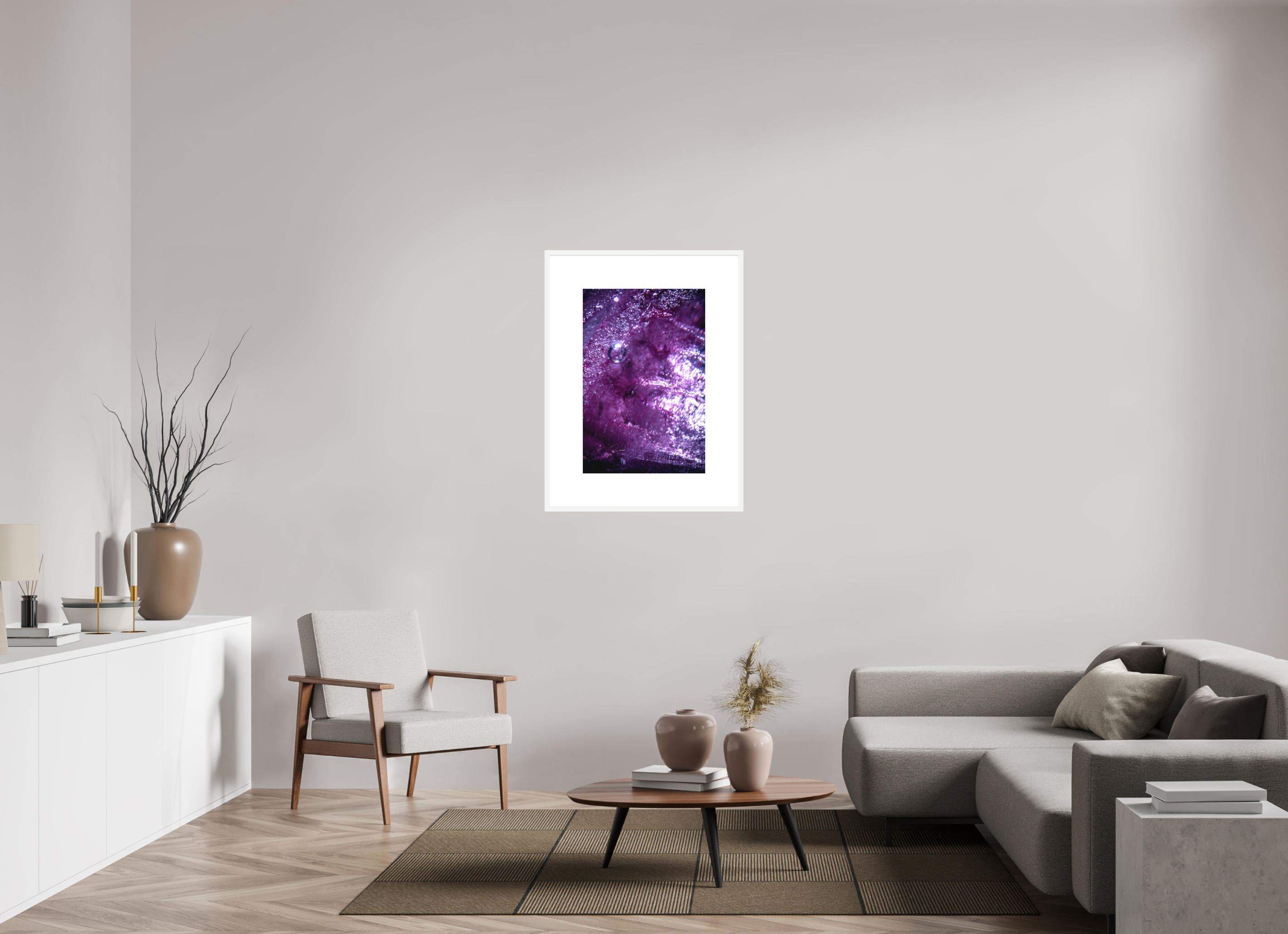 20 x 30″, FRAME SOLID WOOD [FUJIFLEX HIGH GLOSS MATTE FLOAT GLASS] LAIR