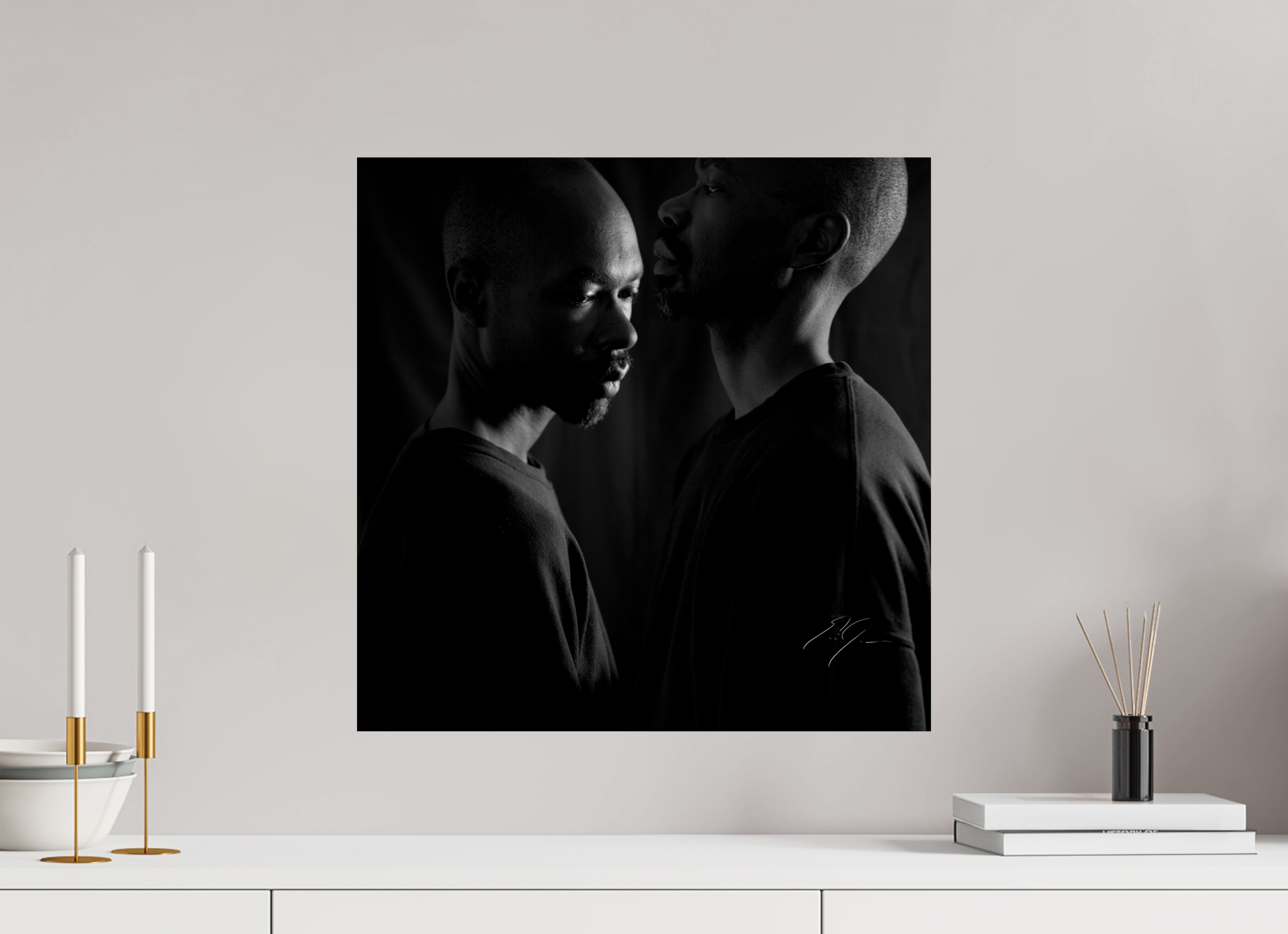 20 x 20″, PRINT ONLY [FUJI CRYSTAL DP II] AGAINST THE WALL